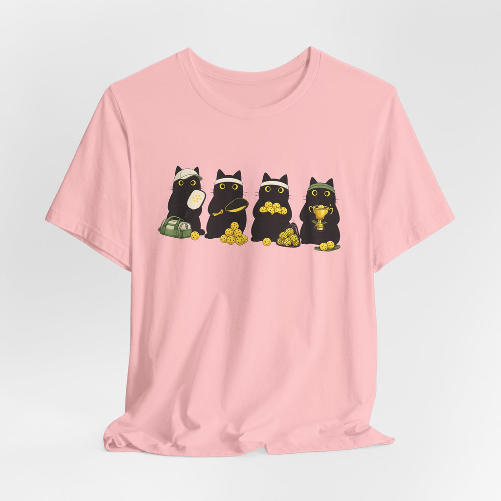 Black Cat Fortune T-Shirt – Cute Lucky Cats with Gold Coins Graphic Tee
