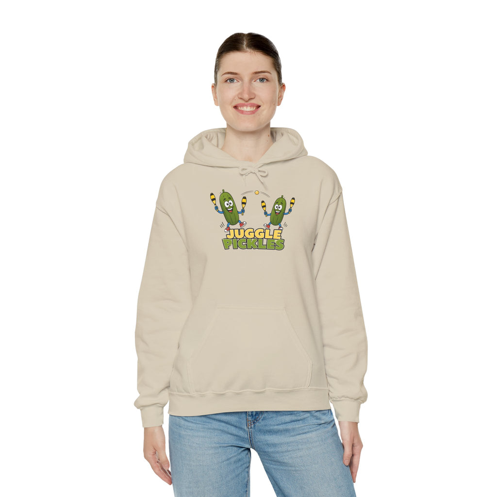 Juggling Pickles Hoodie — Cute Funny 'Juggle Pickle' Graphic Hooded Sweatshirt