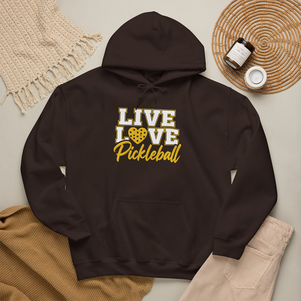 Live Love Pickleball Hoodie — Pickleball Player Gift Pullover
