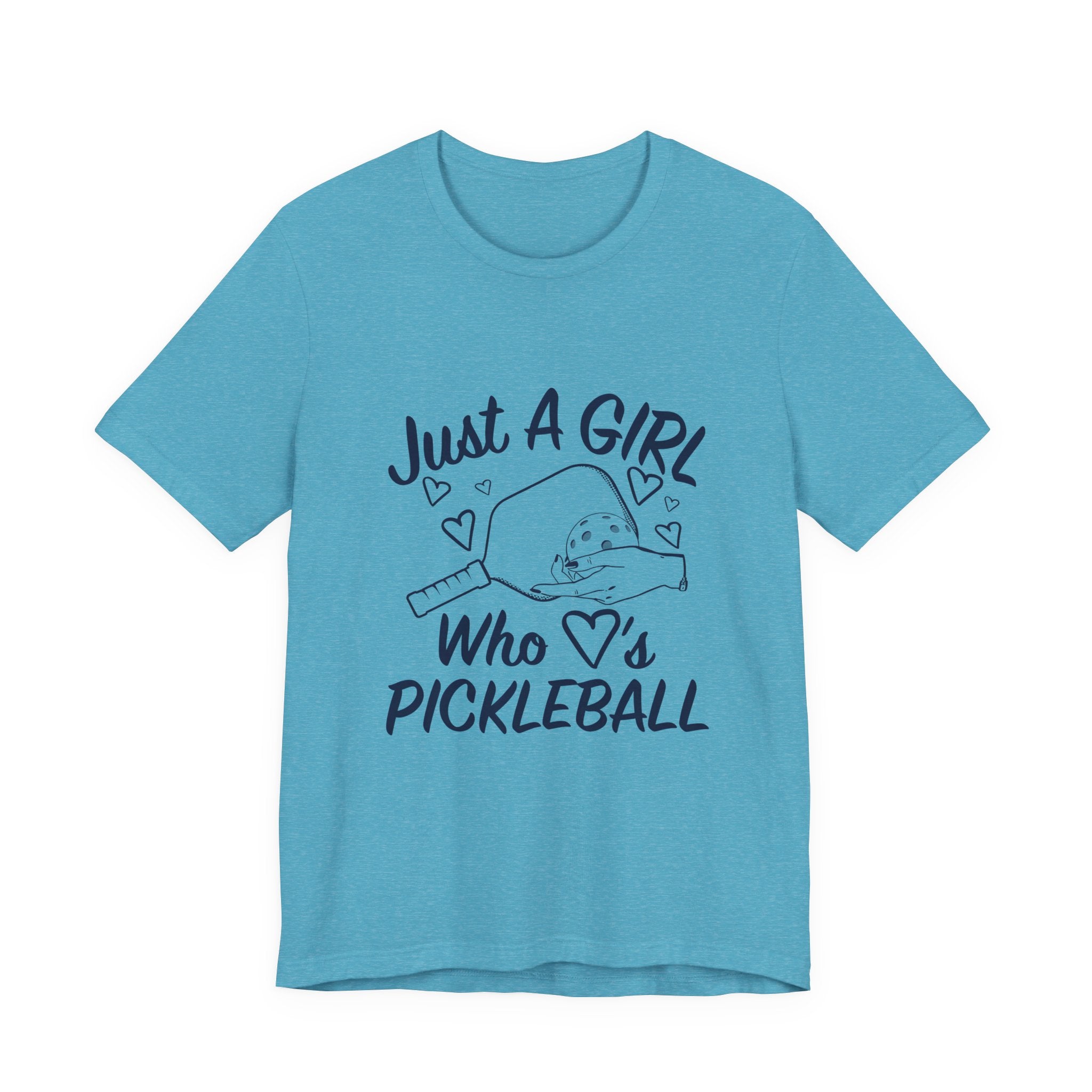 Pickleball Tee — "Just a Girl Who Loves Pickleball" Graphic Shirt