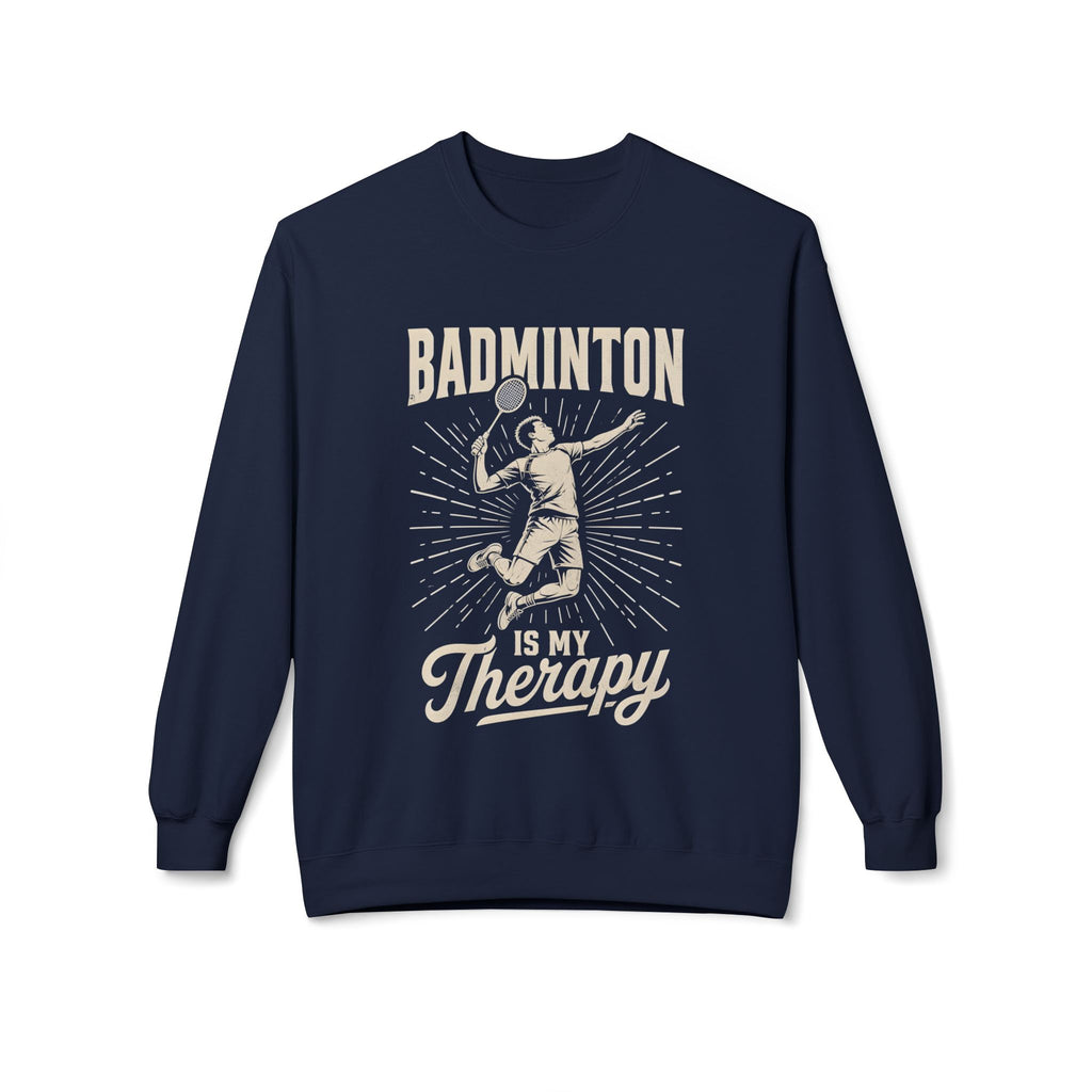 Badminton Is My Therapy Crewneck Sweatshirt