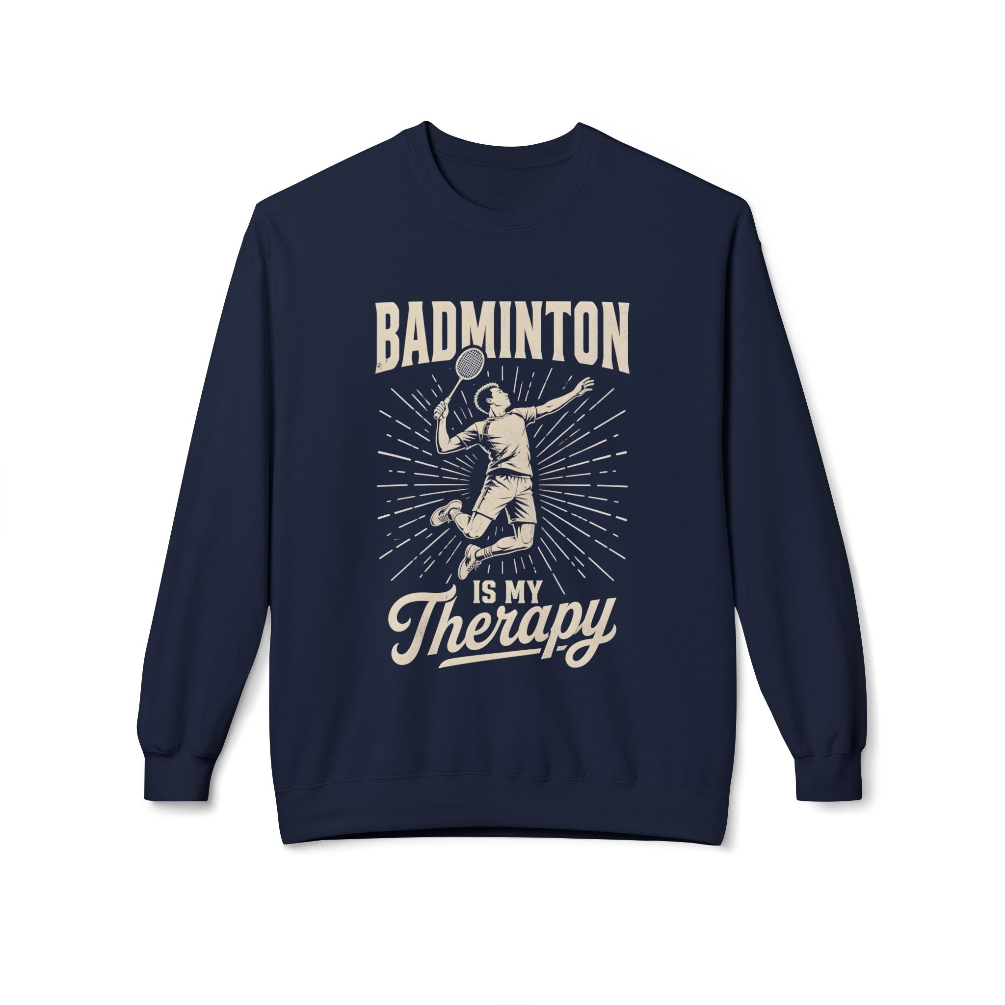 Badminton Is My Therapy Crewneck Sweatshirt