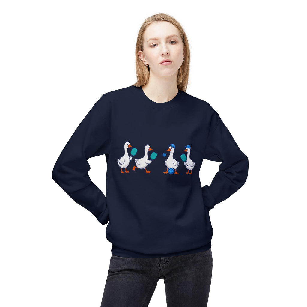 Duck Parade Crewneck Sweatshirt – Cute Cartoon Ducks Graphic