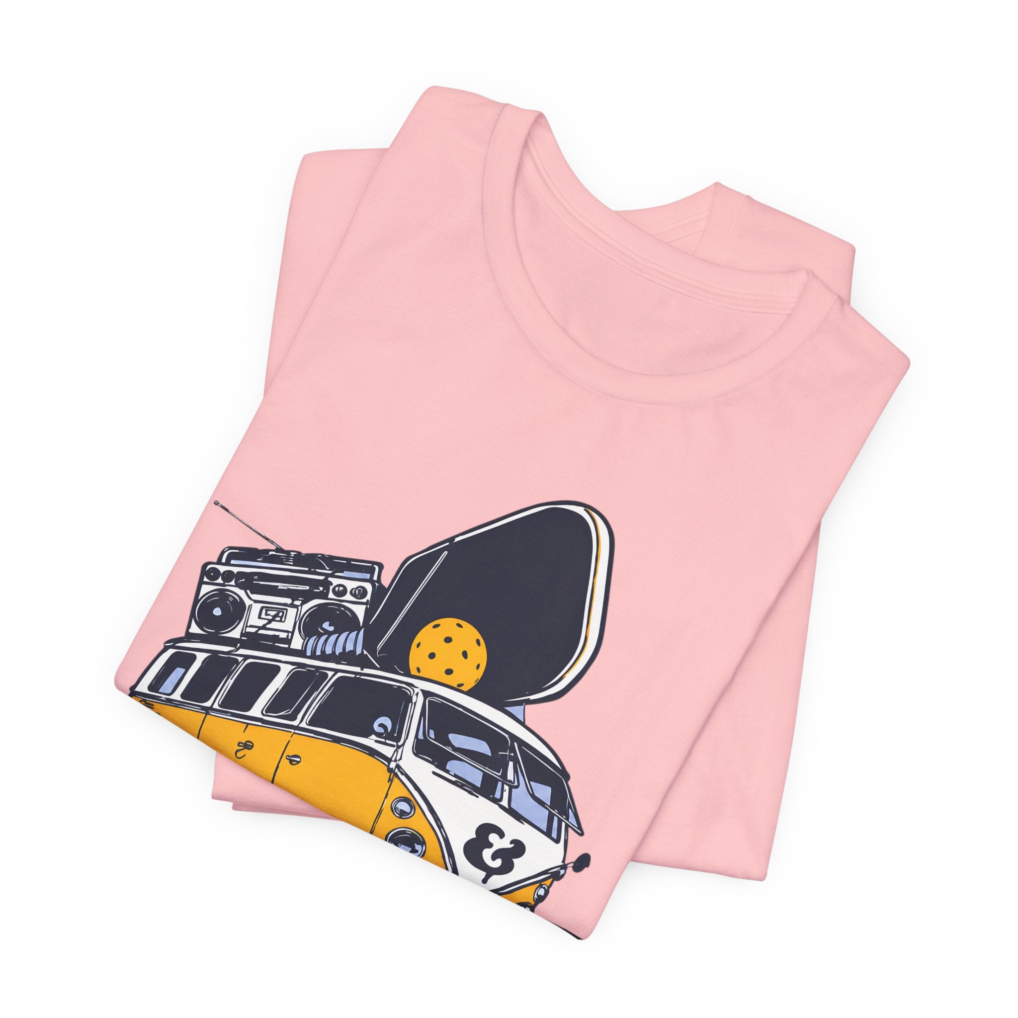 Pickleball Camper Tee — "Bread & Butter" VW Van Design
