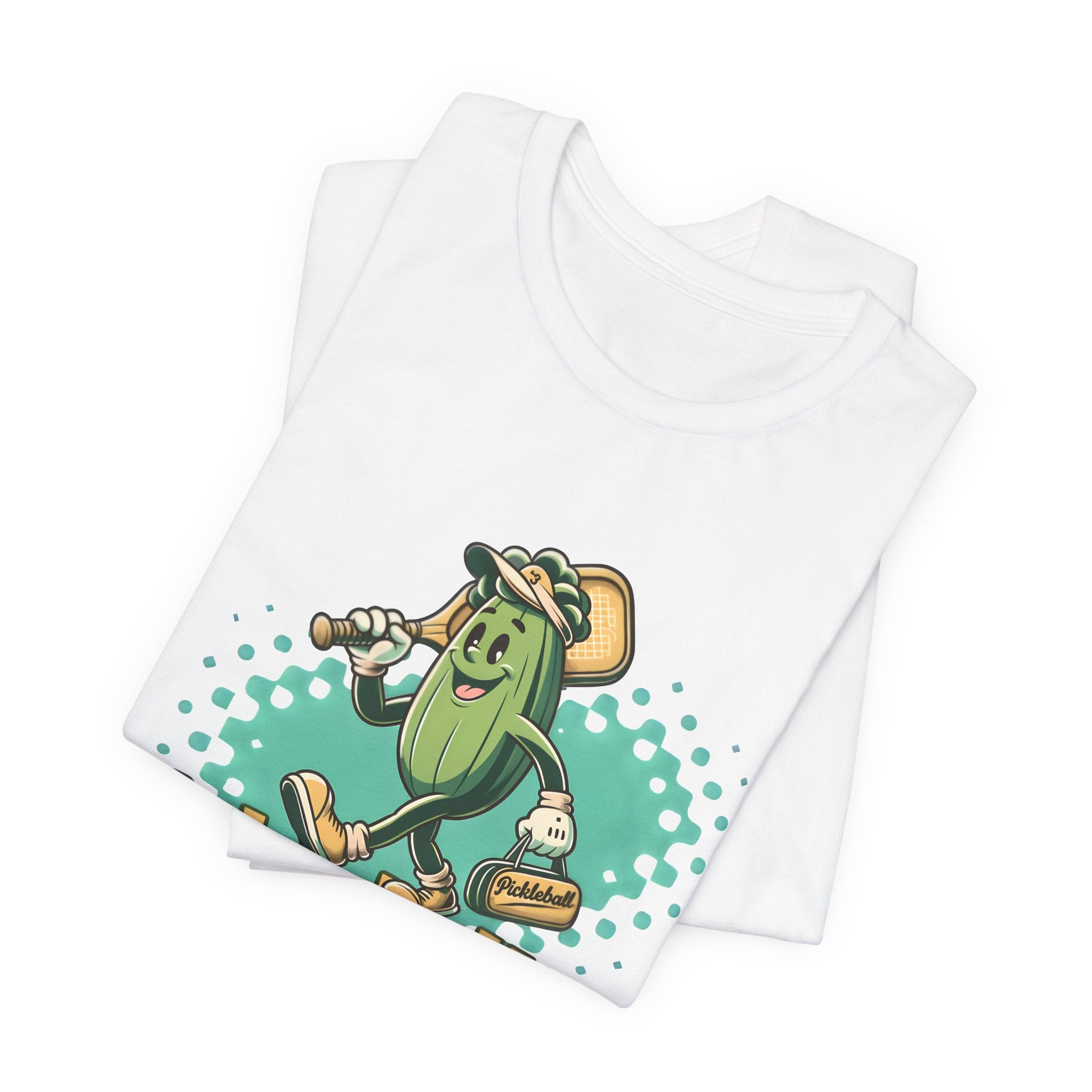 Pickleballer Graphic Tee — Retro Pickle Character Pickleball T‑Shirt
