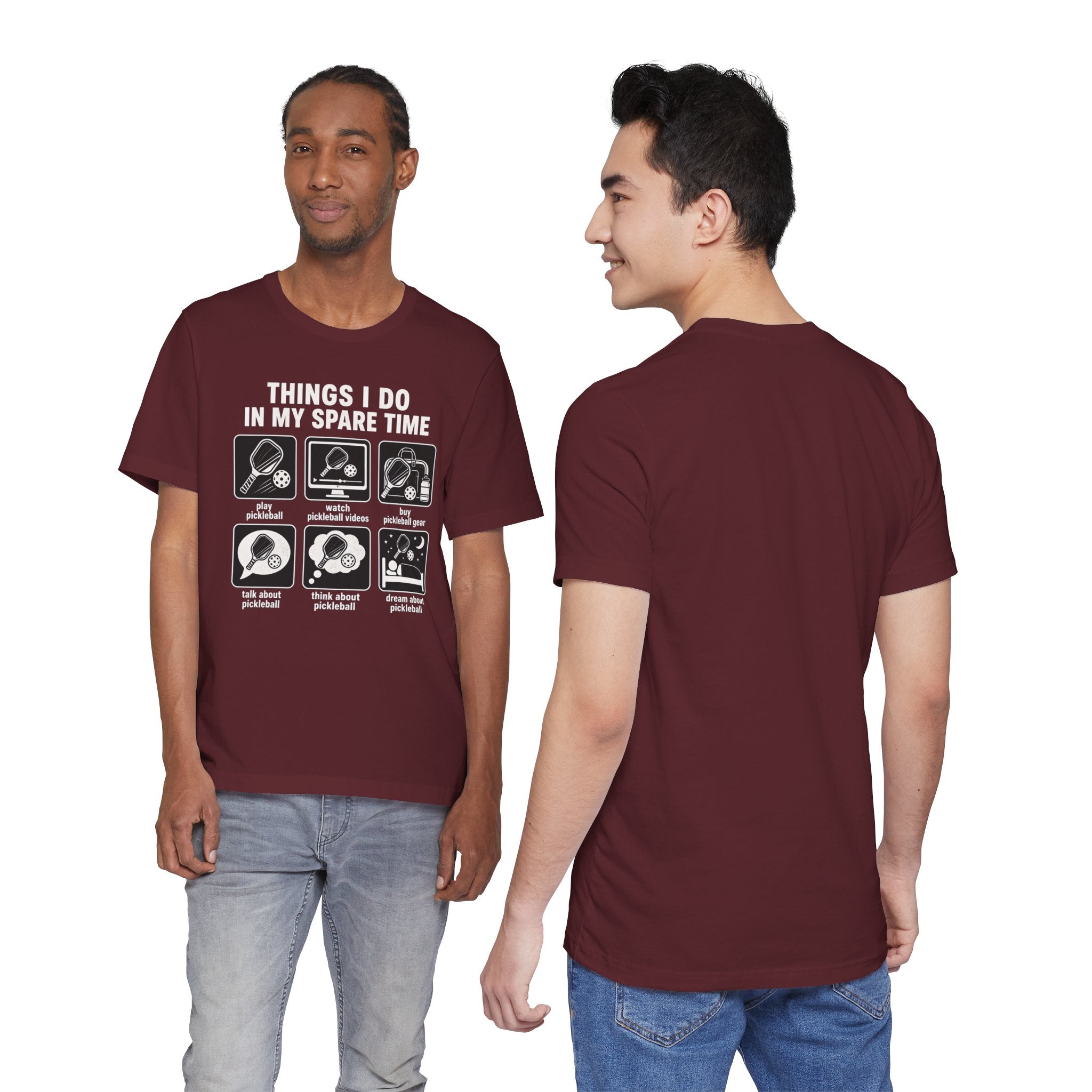 Pickleball Spare Time T-Shirt — "Things I Do In My Spare Time" Graphic Tee