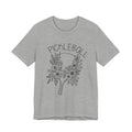 Pickleball Floral Tee — Women's/Unisex Pickleball Shirt with Hand-Drawn Paddle & Flowers