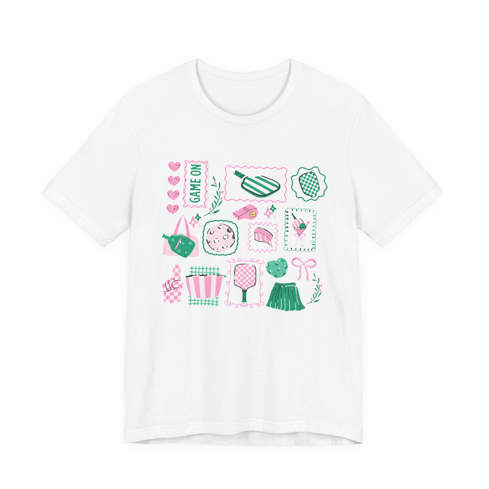 Ice Cream & Sweets Graphic Tee — Cute Pastel Dessert Icons