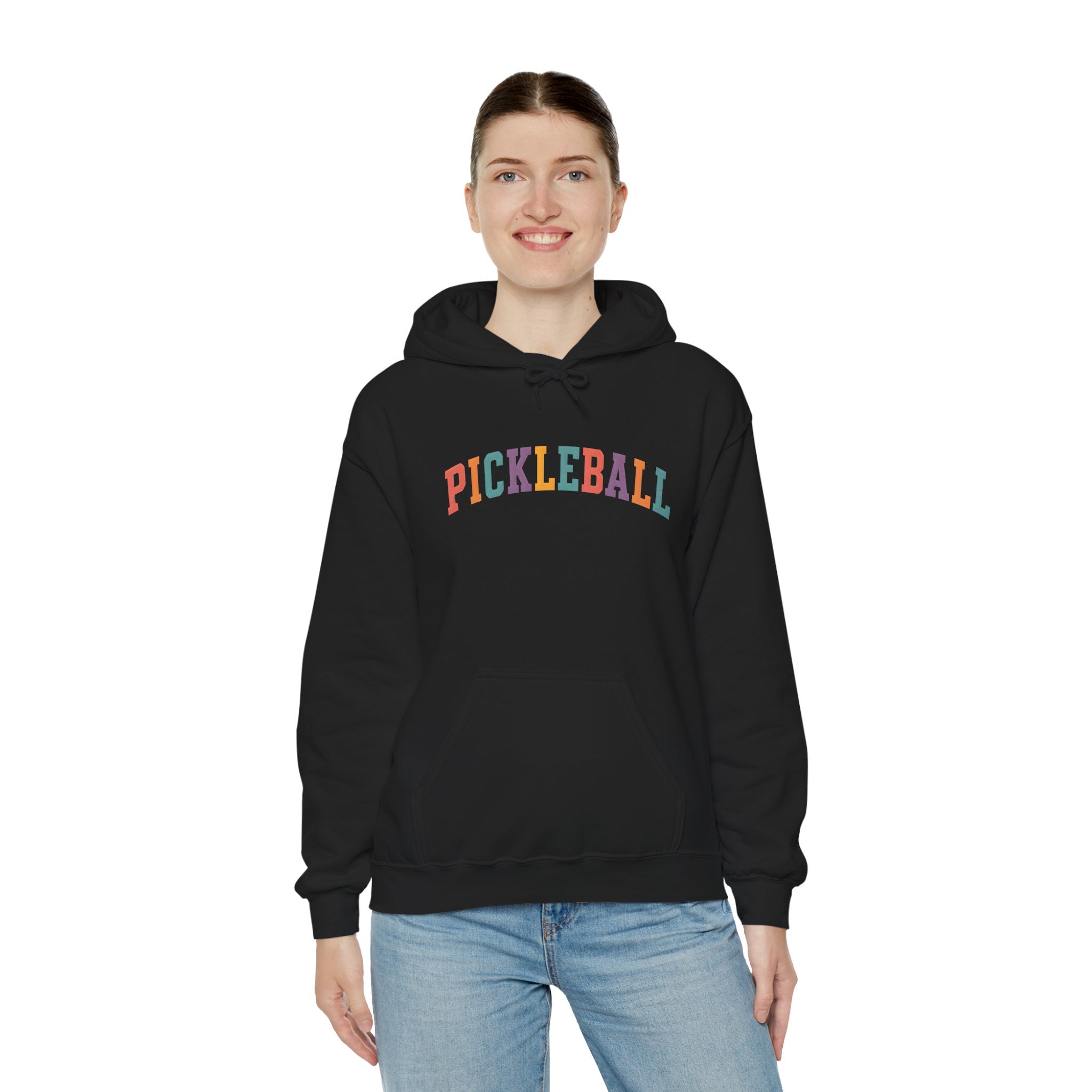 Pickleball Rainbow Hoodie — Colorful Pickleball Pullover for Players & Fans