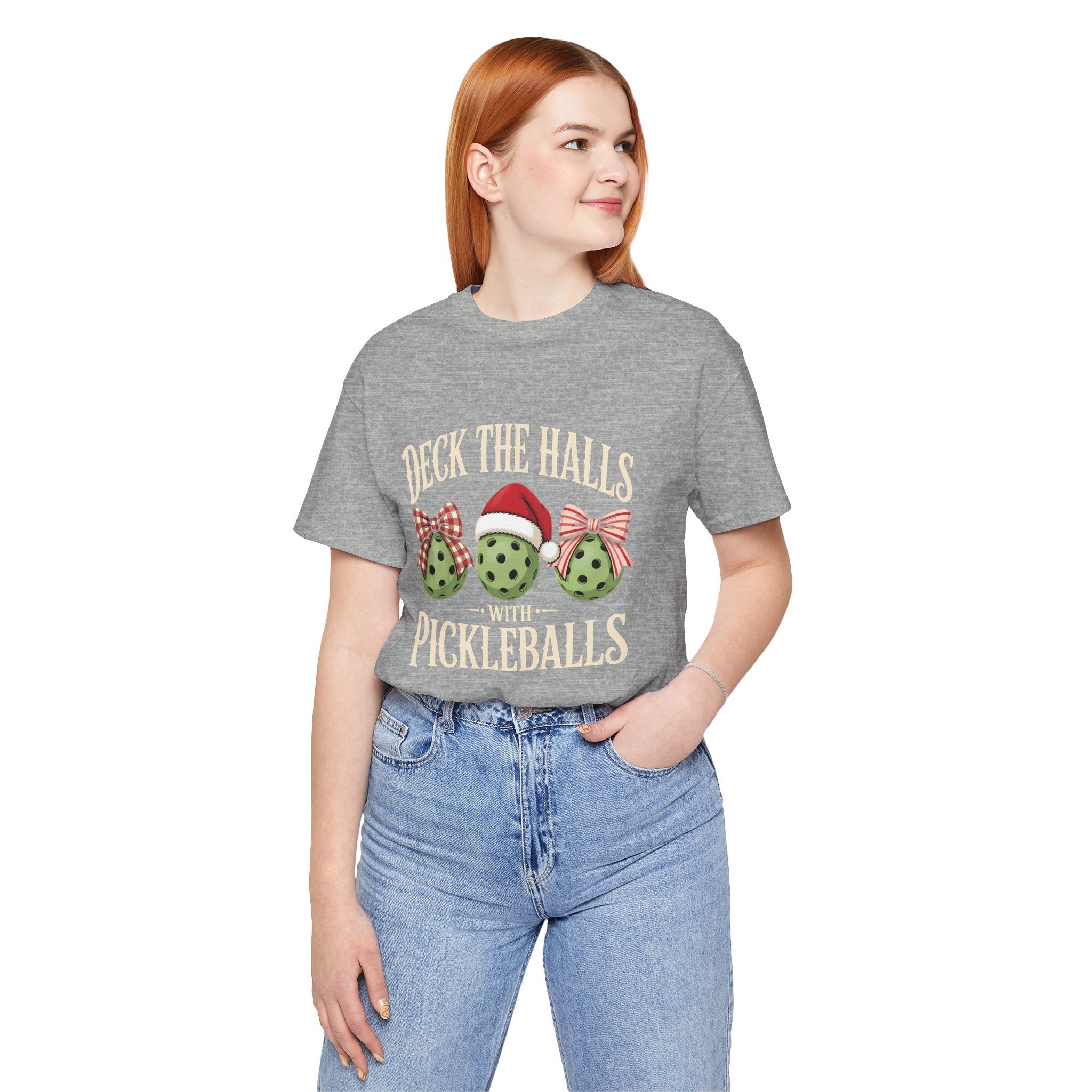 Deck the Halls with Pickleballs Christmas Tee