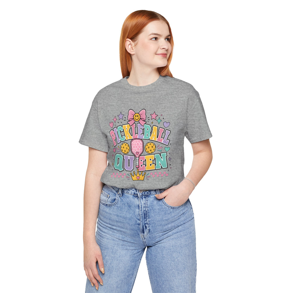 Pickleball Queen Tee — Cute Pastel Pickleball Shirt for Women & Girls