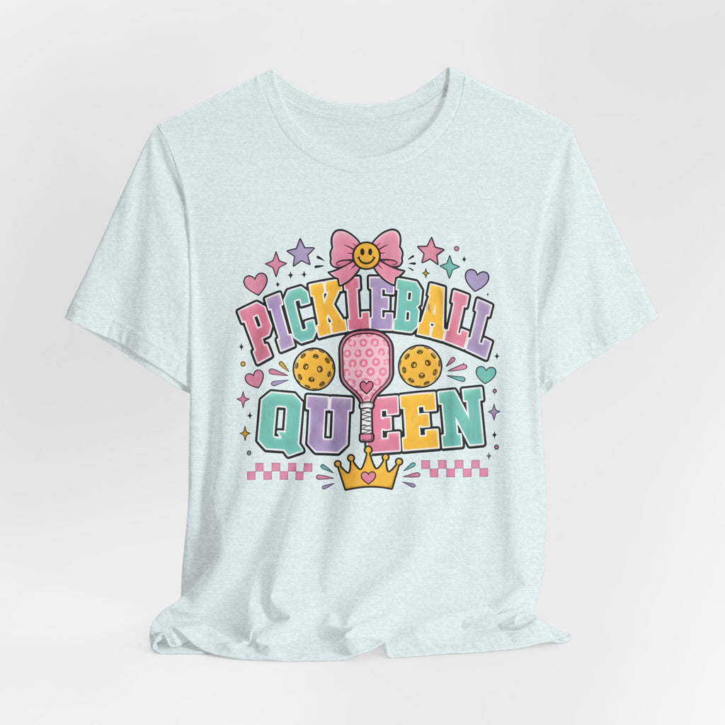 Pickleball Queen Tee — Cute Pastel Pickleball Shirt for Women & Girls