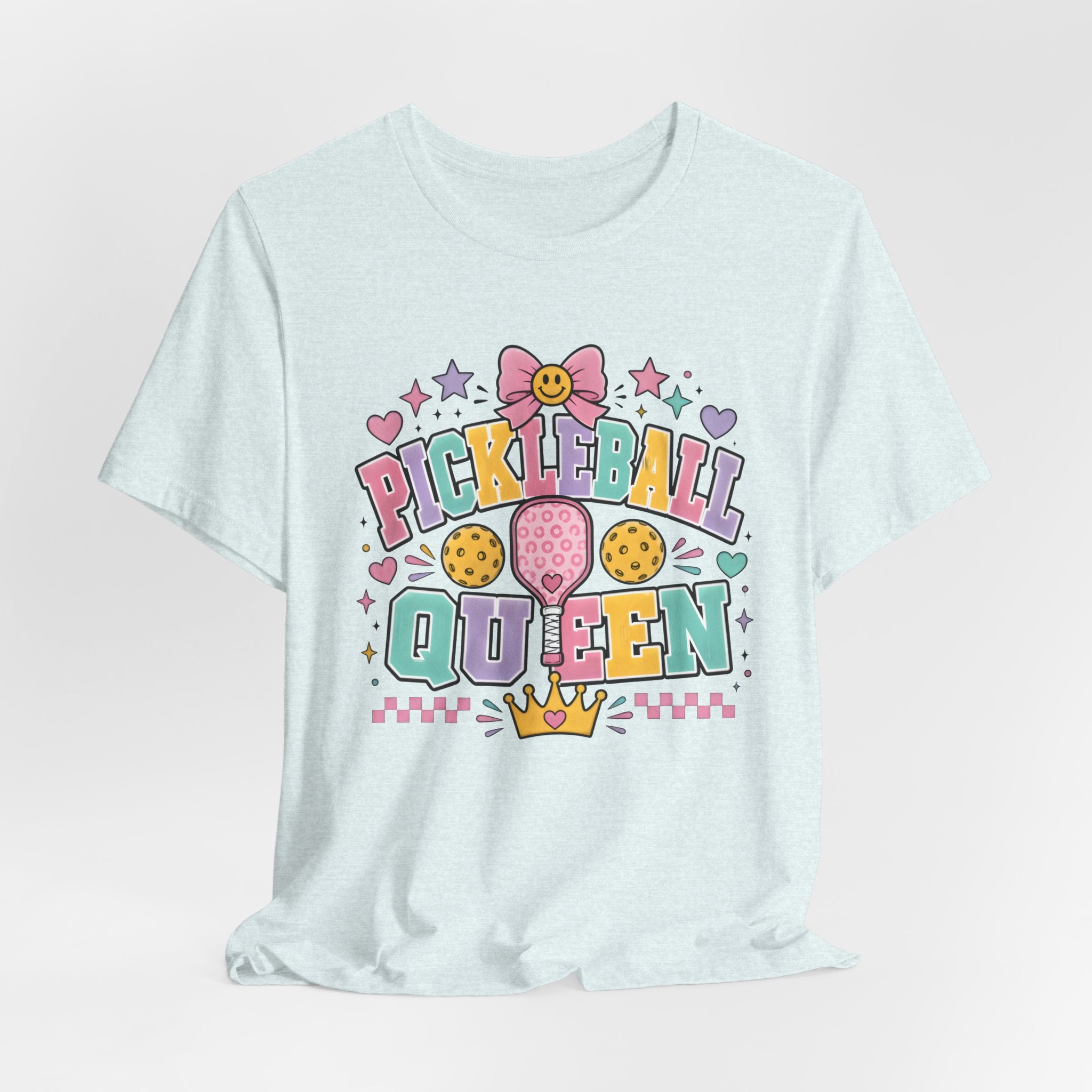 Pickleball Queen Tee — Cute Pastel Pickleball Shirt for Women & Girls