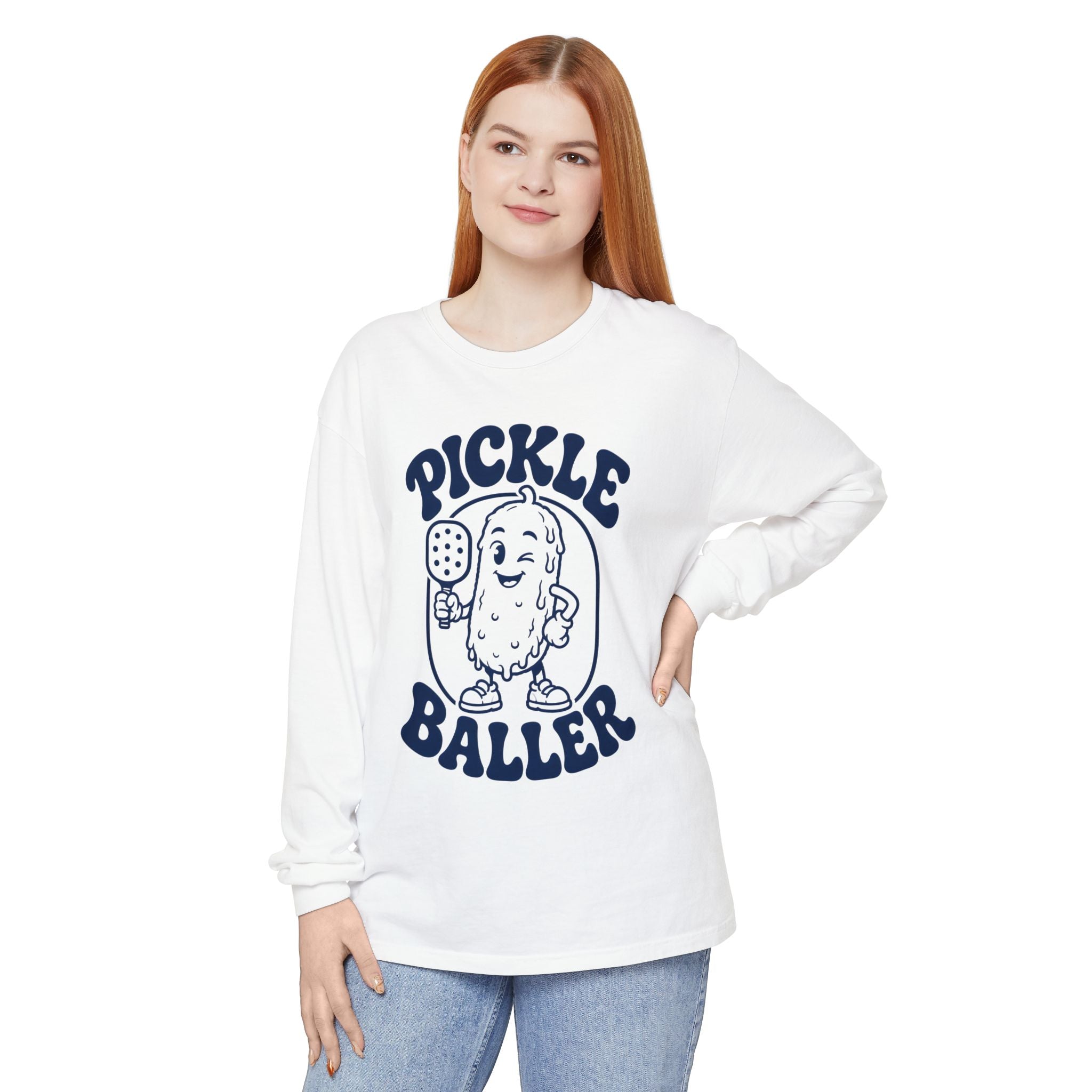 Pickle Baller Long Sleeve Tee