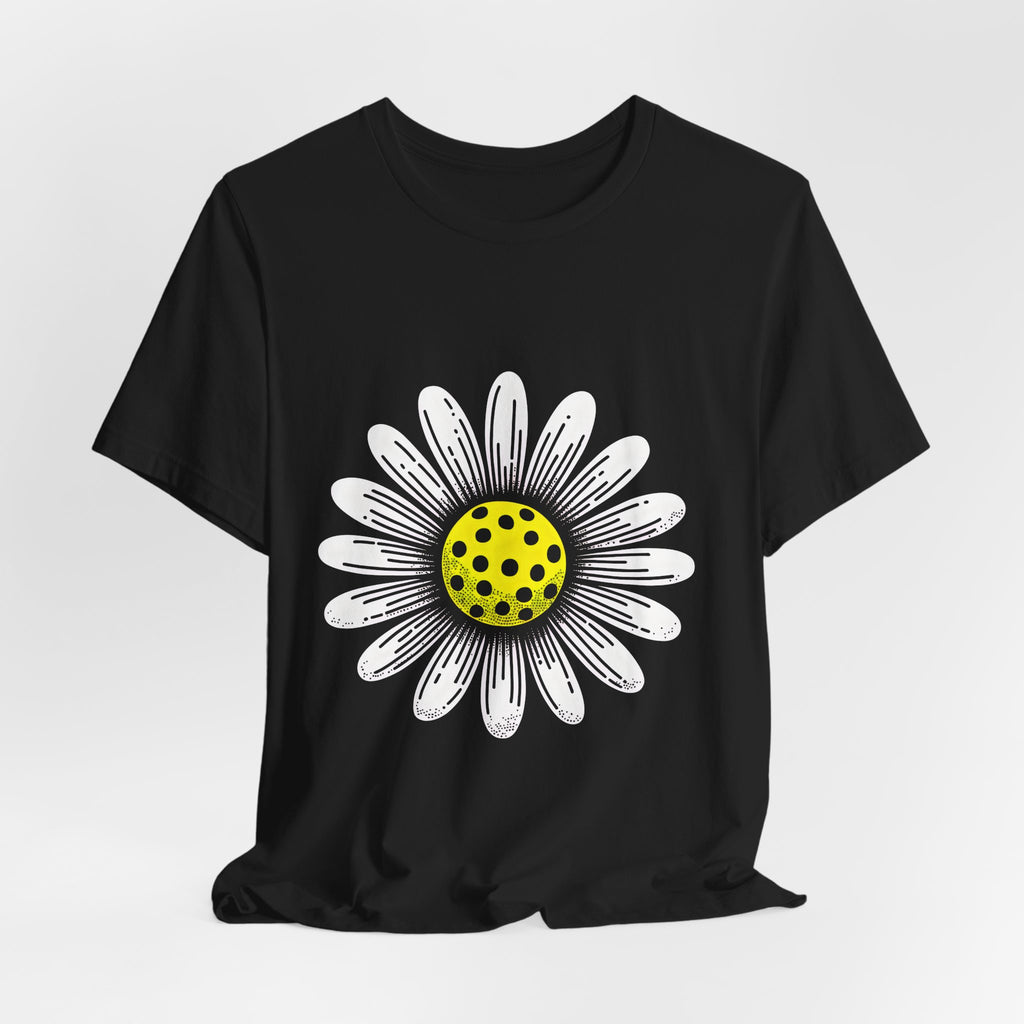Daisy Graphic Tee — Retro Yellow Center Flower Shirt