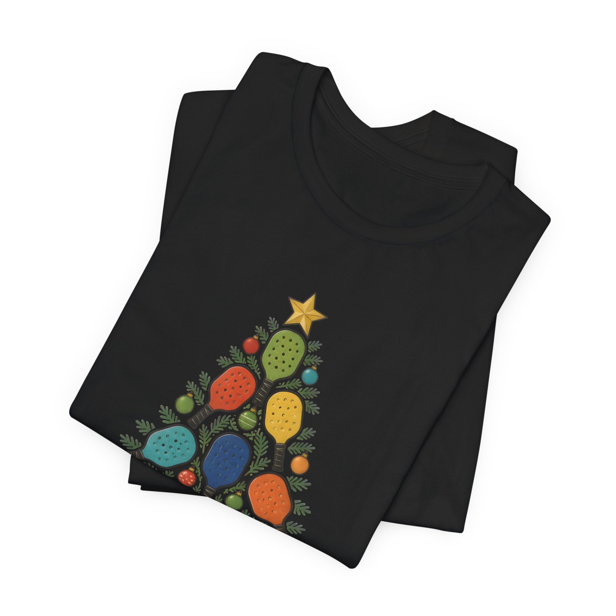 Christmas Tree String Lights T‑Shirt — Retro Holiday Bulb Tee