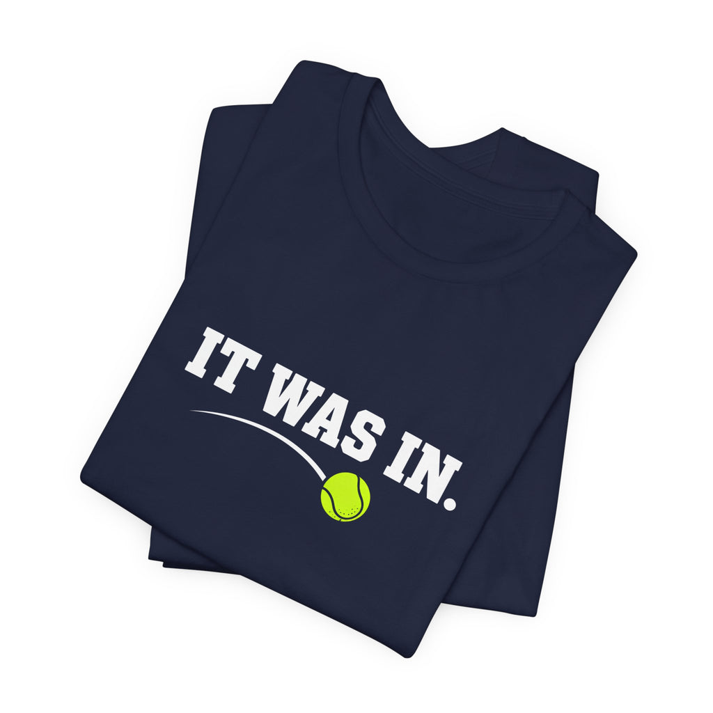 Tennis Minimalist Tee — Neon Tennis Ball Graphic Shirt