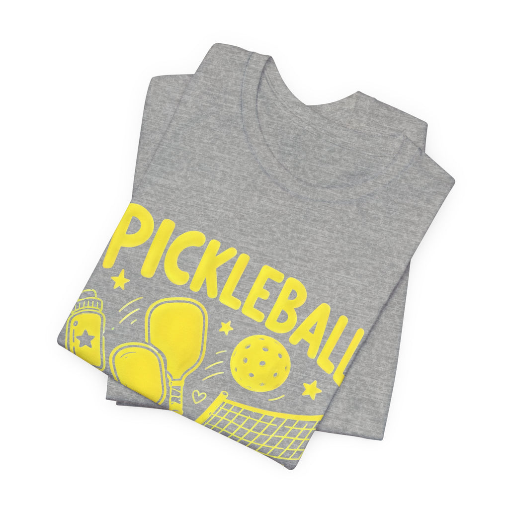 Pickleball Club Graphic Tee — "Good Doubles Only" Short Sleeve Shirt