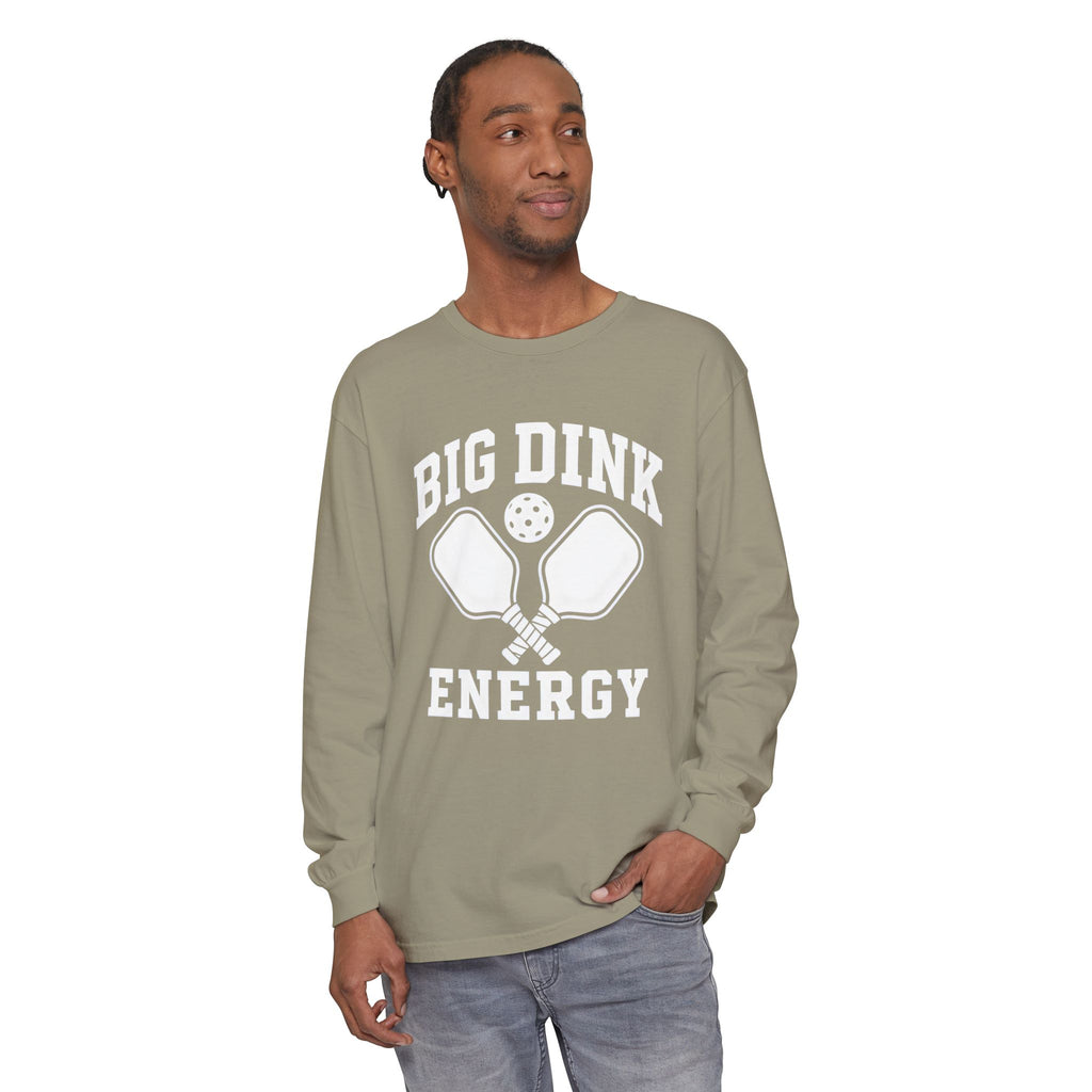 Big Dink Energy Long Sleeve Tee — Pickleball Paddle Graphic