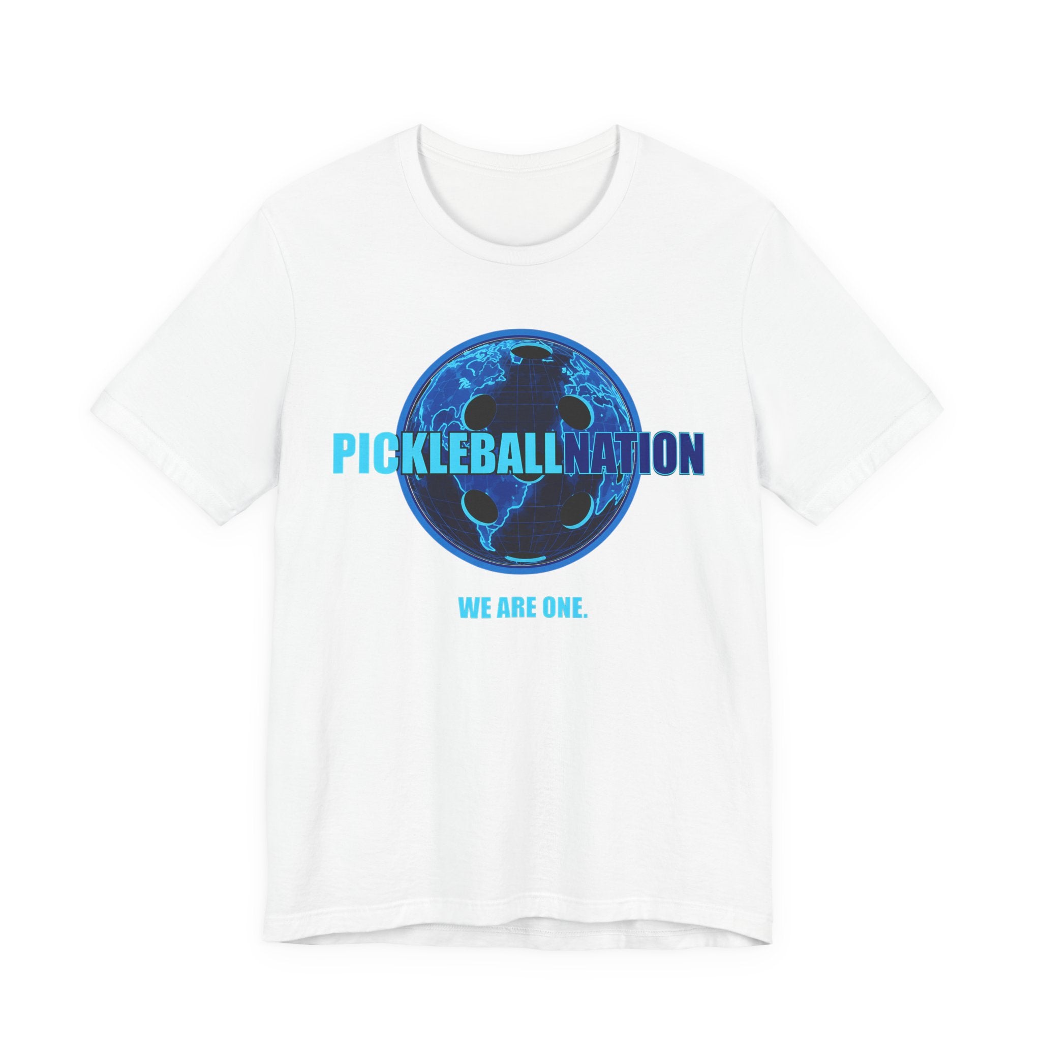 Pickleball Nation Tee — "We Are One" Globe Graphic T-Shirt