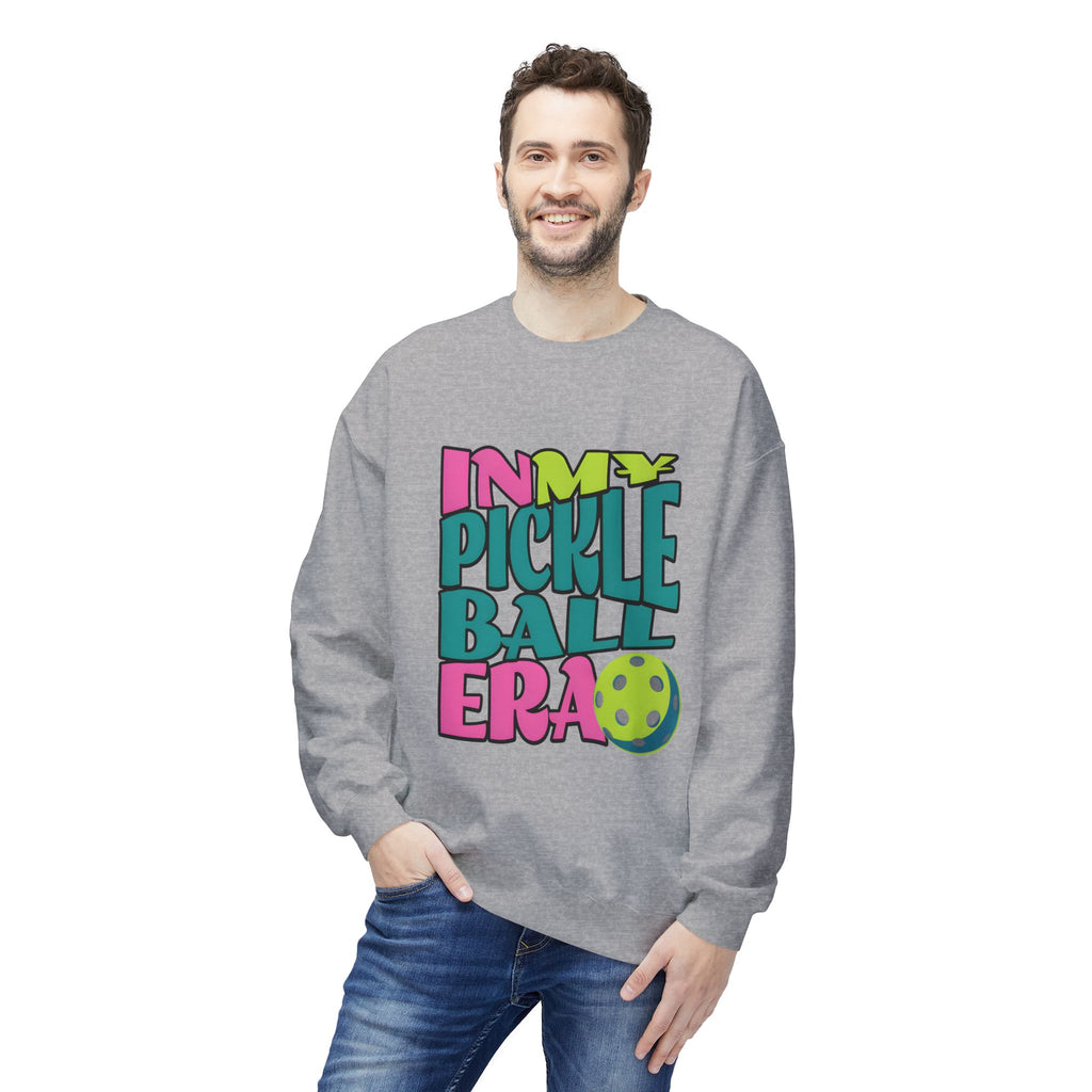 Pickleball Era Crewneck Sweatshirt — "In My Pickleball Era" Colorful Graphic