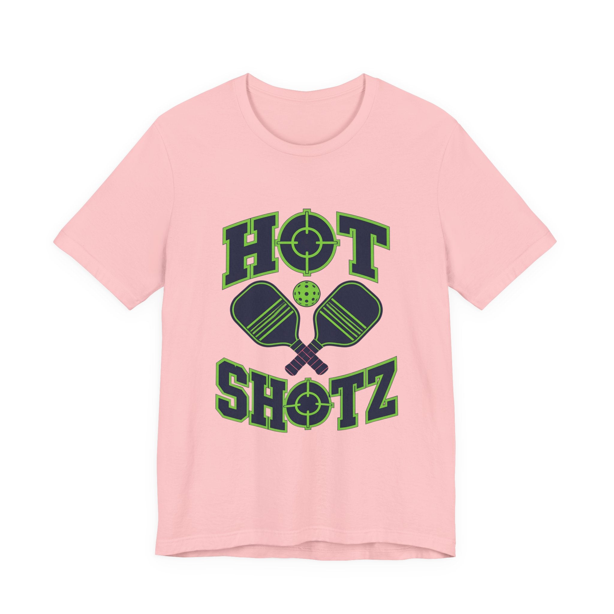 Hot Shotz Pickleball T‑Shirt — Pickleball Paddle Graphic Tee
