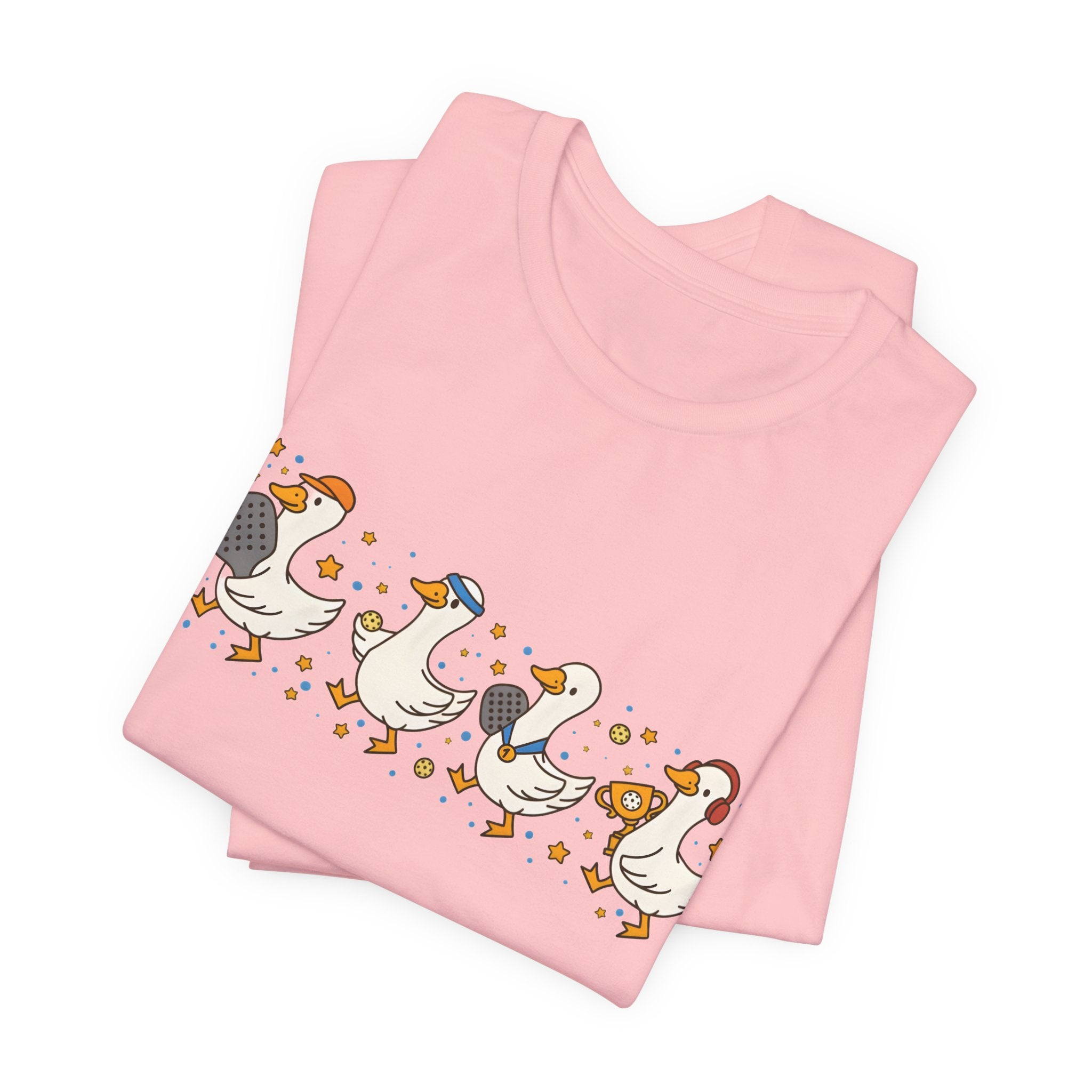 Duck Family Tee — Cute Ducks in Hats Graphic T-Shirt