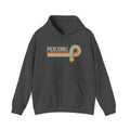 Retro Pickleball Hoodie – Vintage Stripes & Paddle Logo