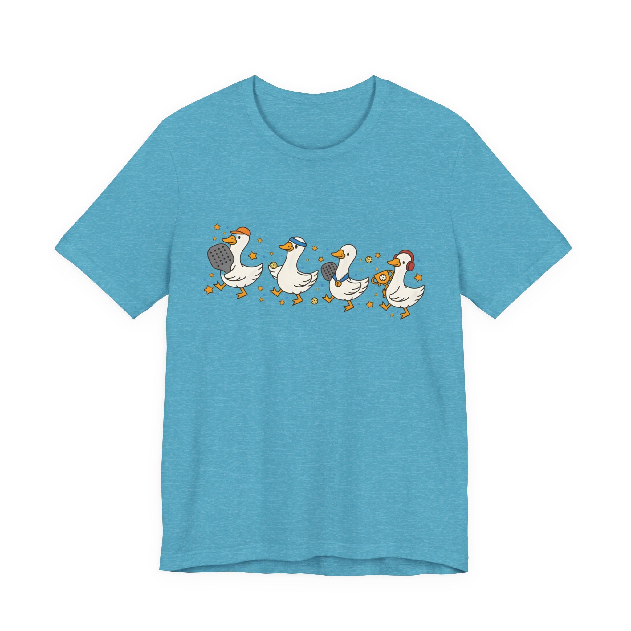 Duck Family Tee — Cute Ducks in Hats Graphic T-Shirt