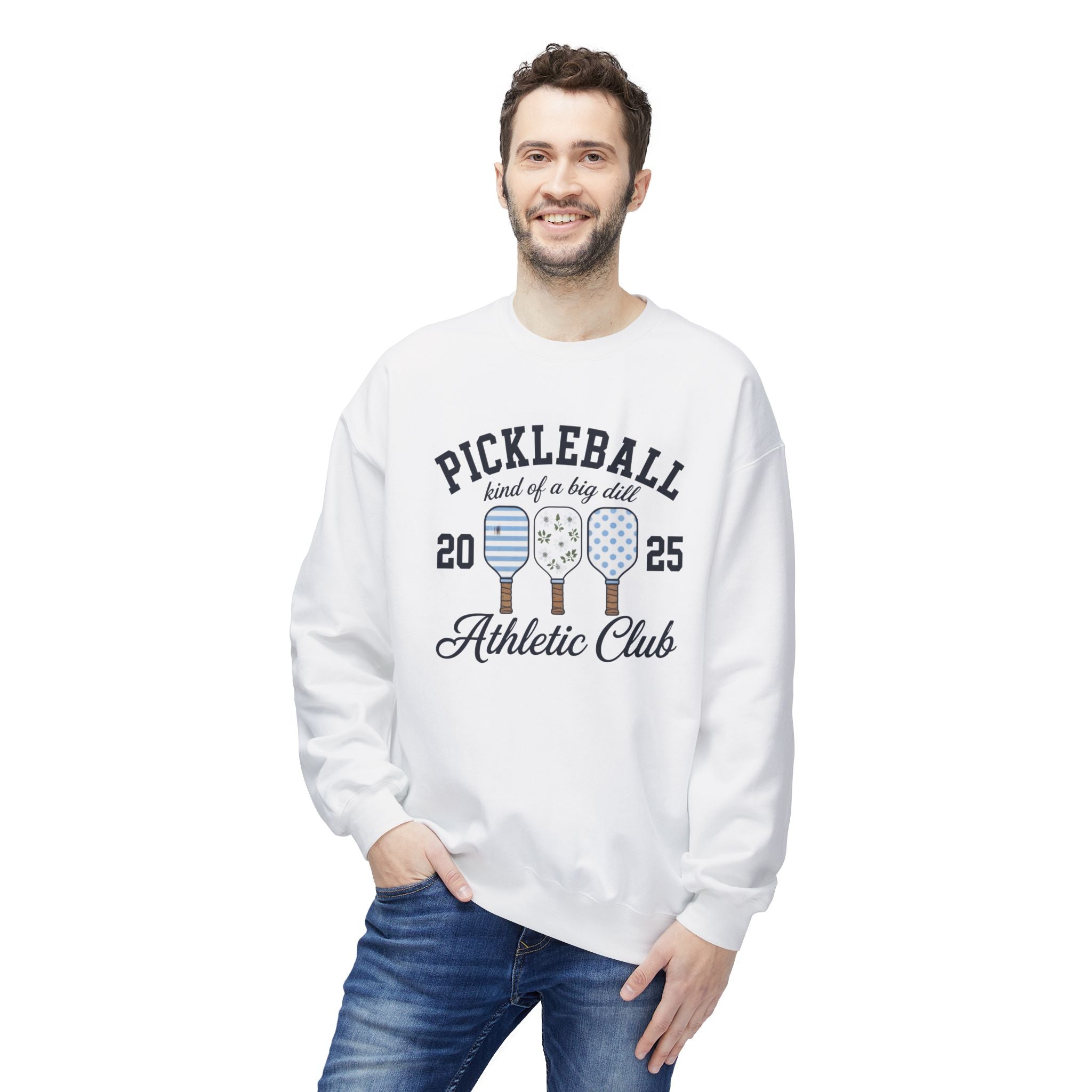 Pickleball Athletic Club Crewneck Sweatshirt — 2025 "Kind of a Big Dill" Design