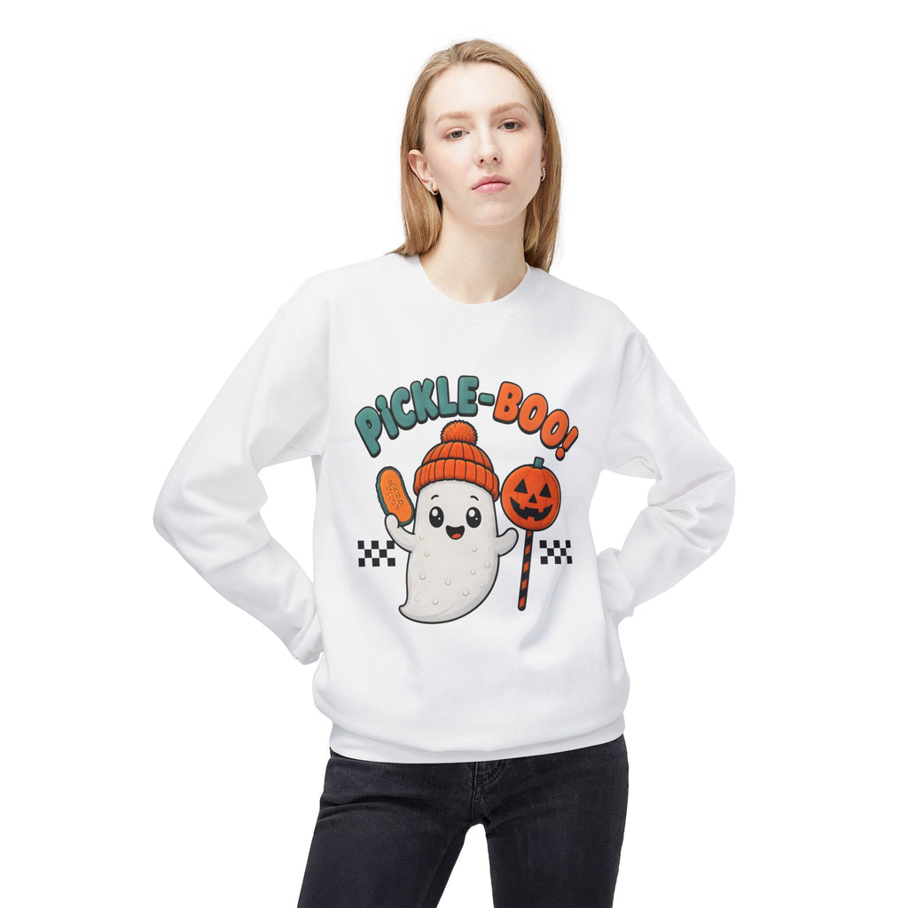 Halloween Pickle-Boo Ghost Sweatshirt