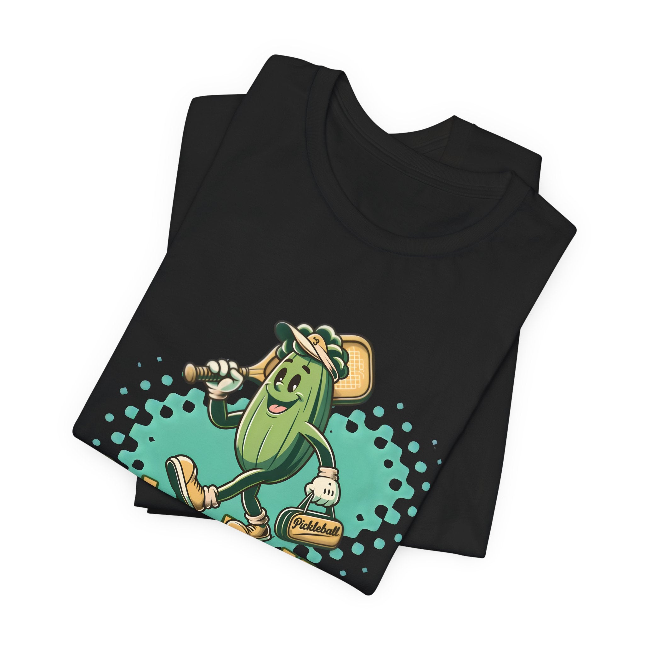 Pickleballer Graphic Tee — Retro Pickle Character Pickleball T‑Shirt