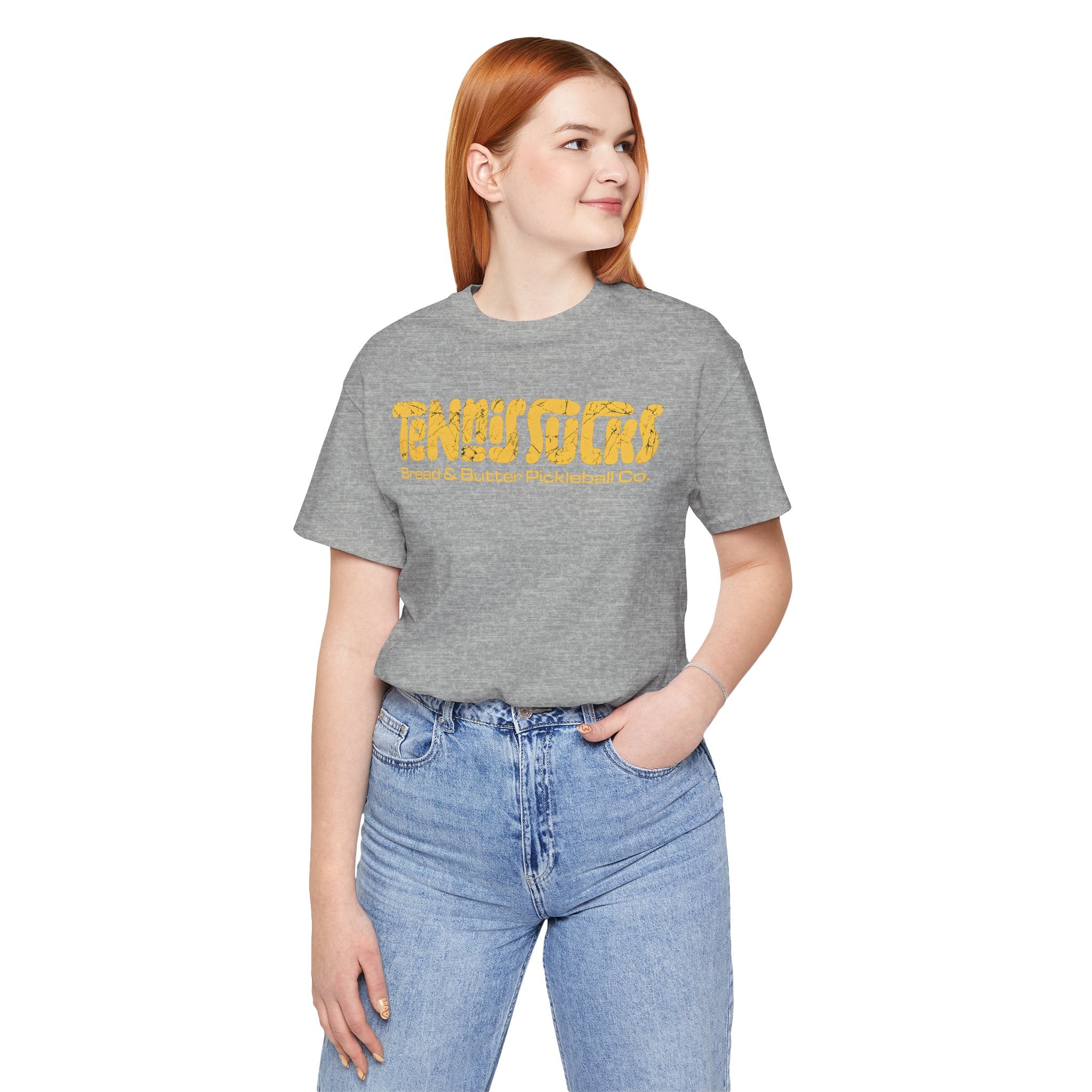 T-Shirt "Tennis Sucks" Vintage Retro Graphic Tee — Funny Tennis Player Gift
