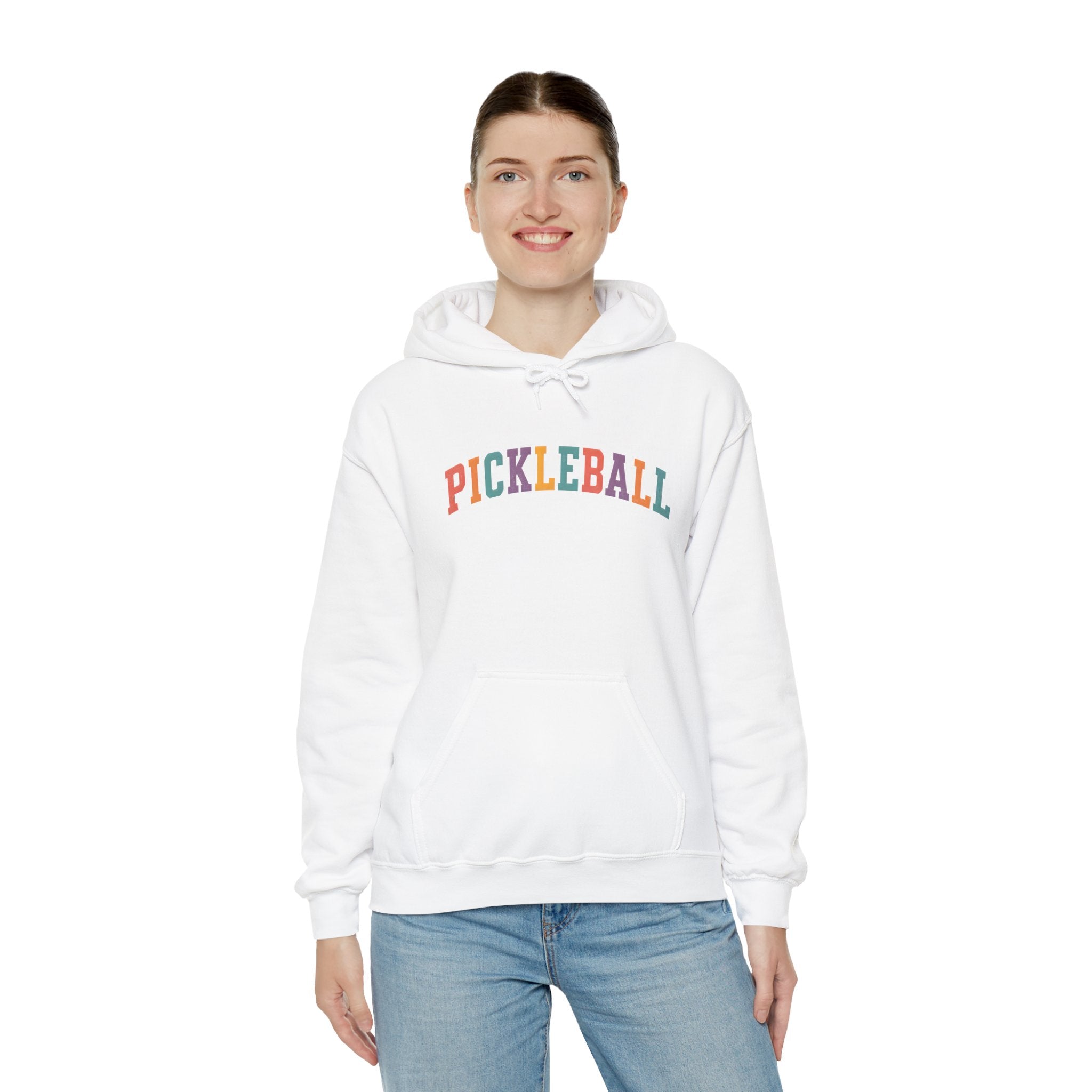 Pickleball Rainbow Hoodie — Colorful Pickleball Pullover for Players & Fans