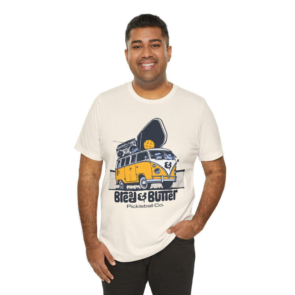 Pickleball Camper Tee — "Bread & Butter" VW Van Design