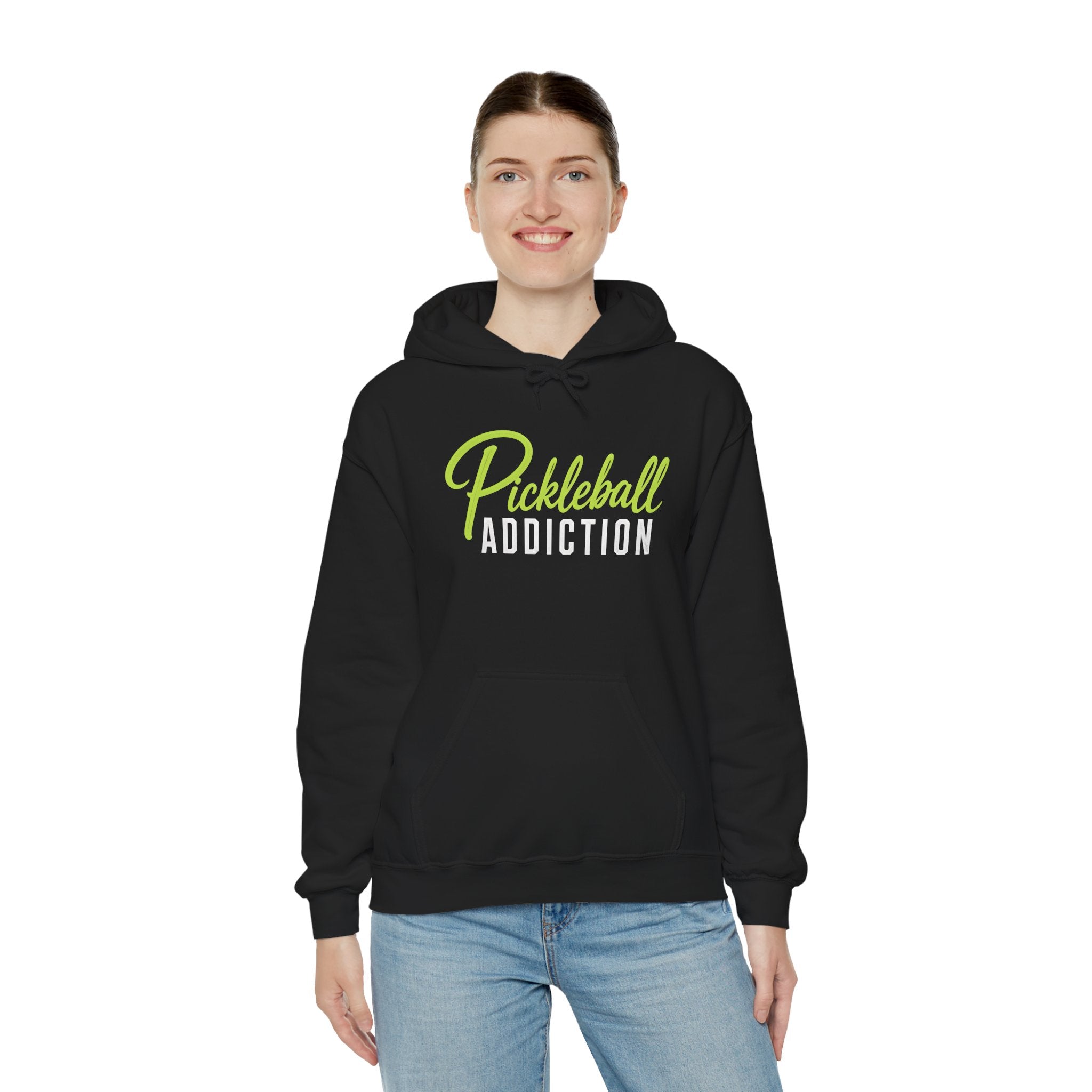 Pickleball Addiction Hoodie - Pickleball Sports Pullover for Players & Fans