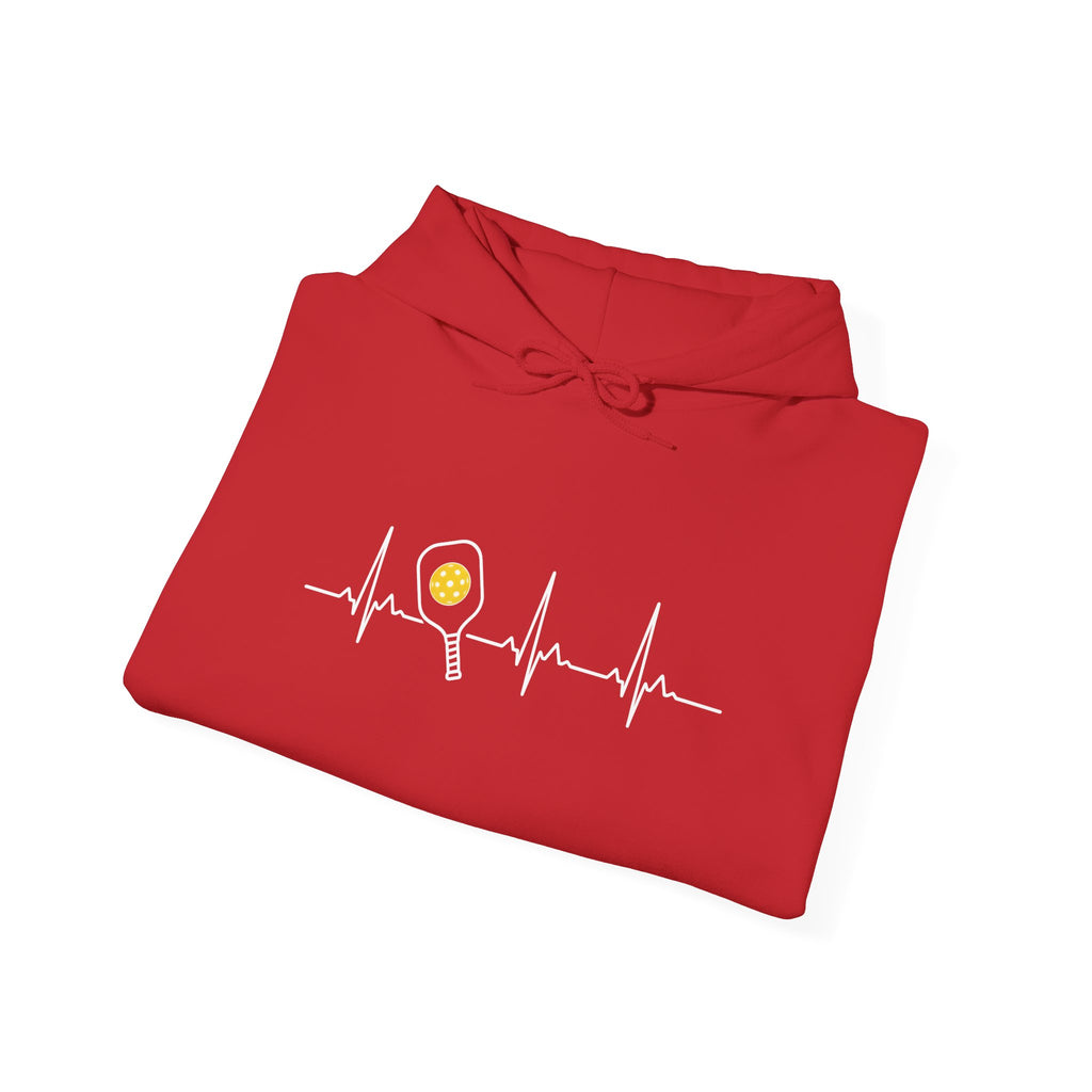 Hoodie — Minimal Tiny Sun Chest Graphic, Casual Cozy Pullover
