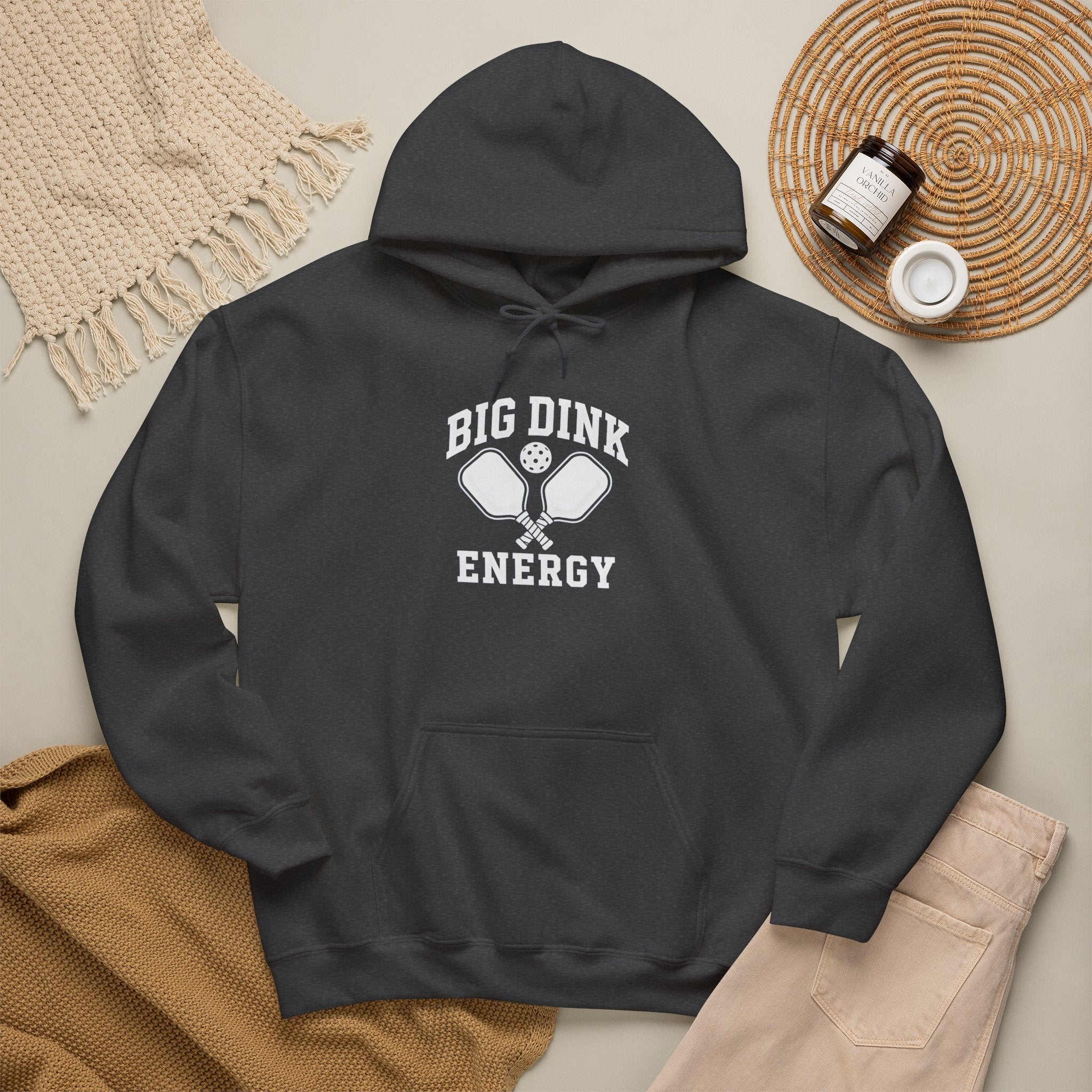 Big Dink Energy Hoodie - Pickleball Paddle Graphic Sweatshirt