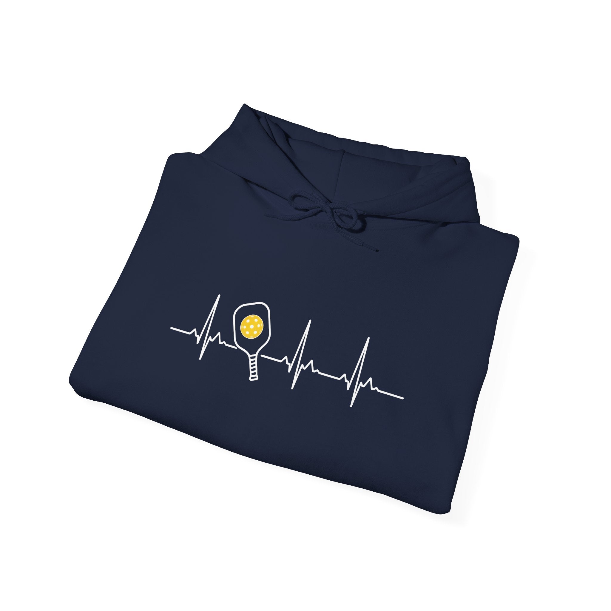 Hoodie — Minimal Tiny Sun Chest Graphic, Casual Cozy Pullover