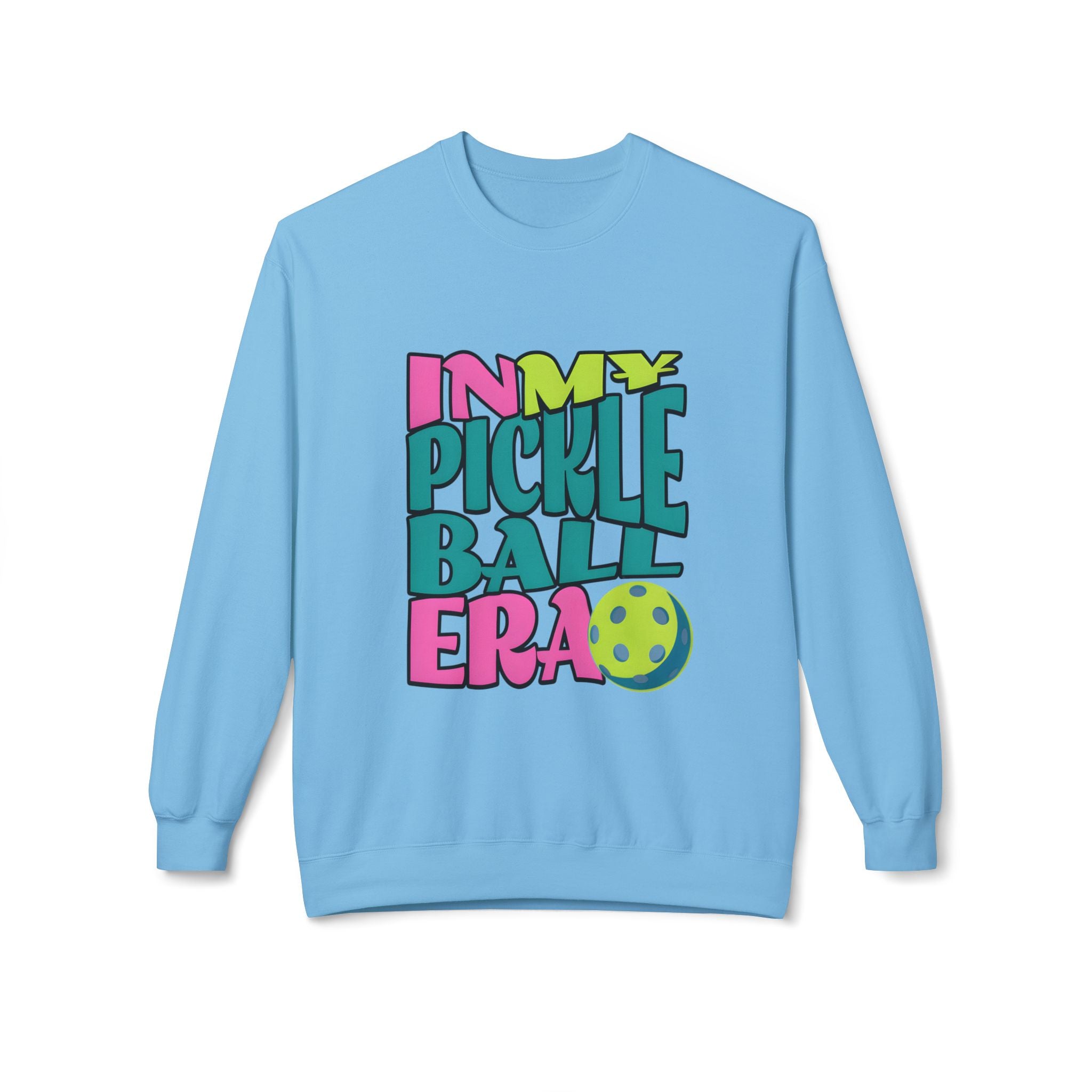 Pickleball Era Crewneck Sweatshirt — "In My Pickleball Era" Colorful Graphic
