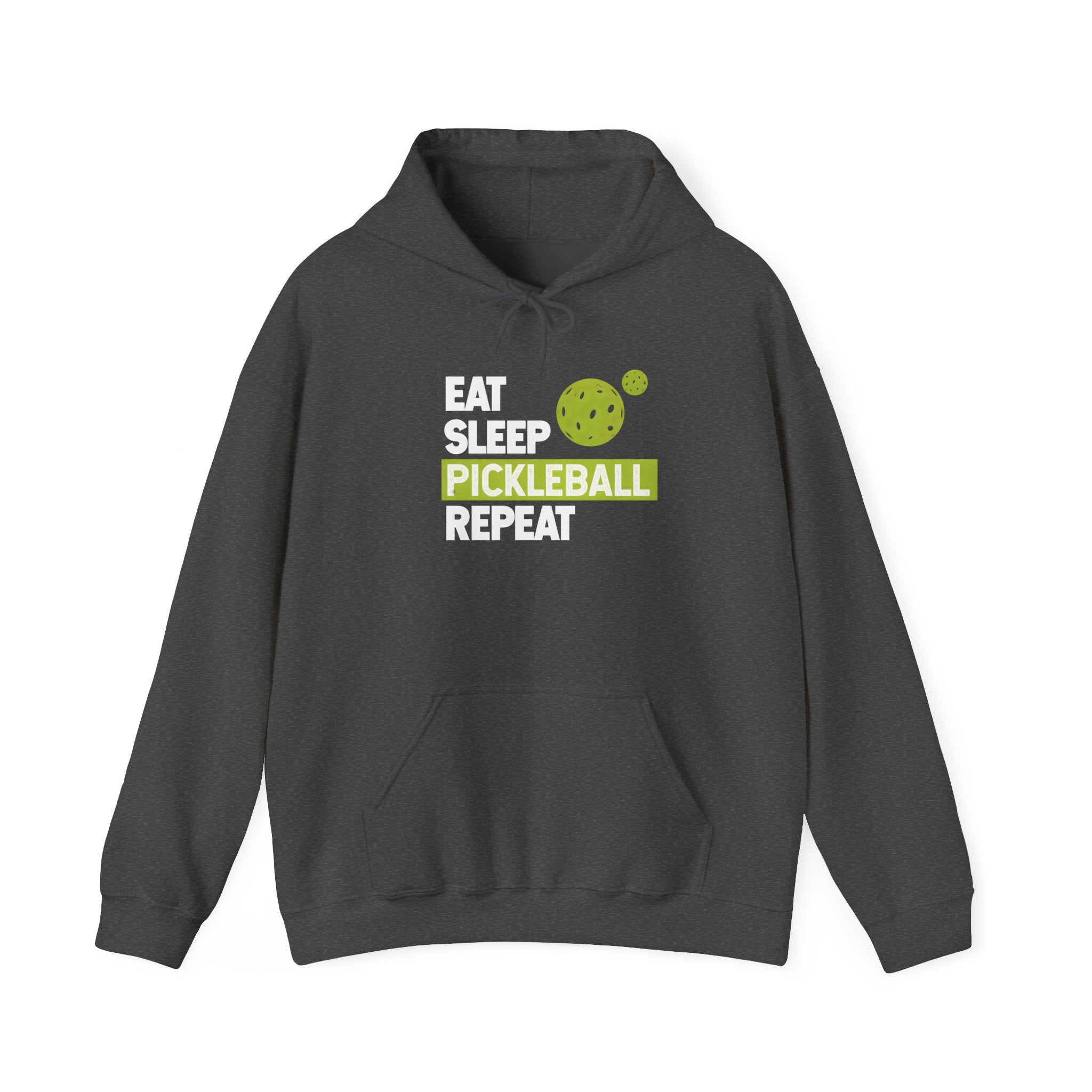 Pickleball Hoodie - "Eat Sleep Pickleball Repeat" Pullover for Players & Fans