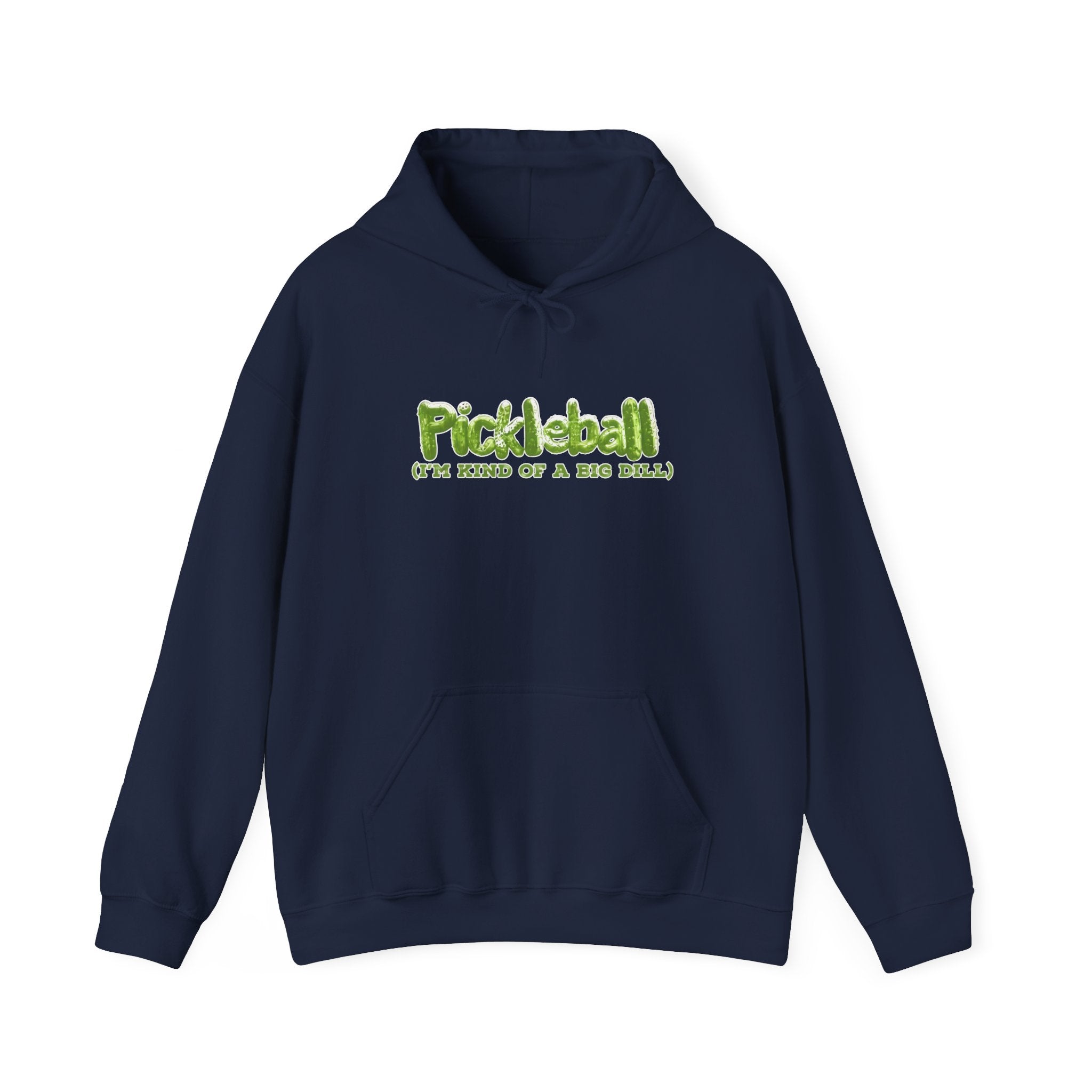 Pickleball Hoodie - "Pickleball: Open Mind, Off & Back Smash" Retro Green Graphic