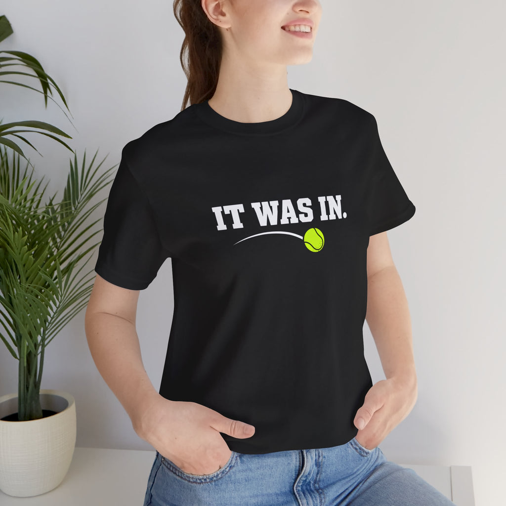 Tennis Minimalist Tee — Neon Tennis Ball Graphic Shirt