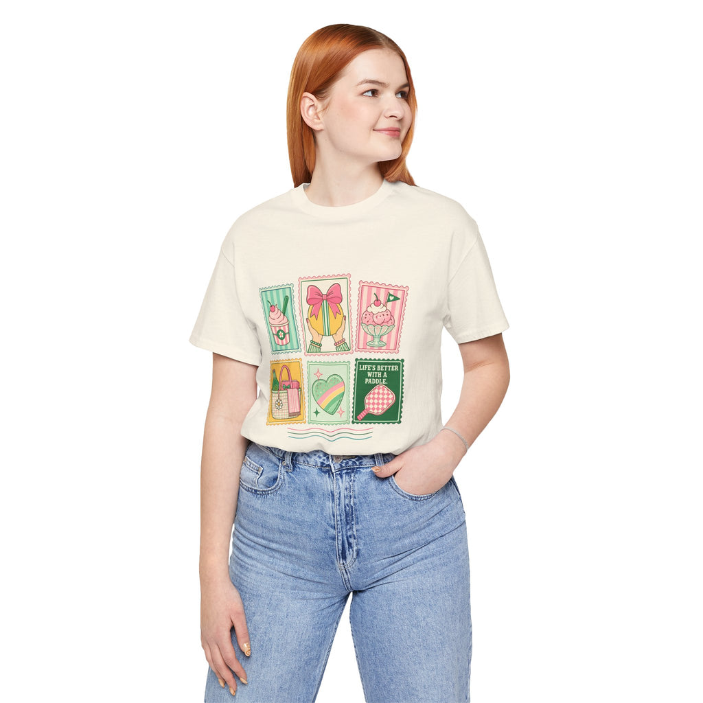 Summer Picnic Graphic Tee — 'Life's Better with a Picnic' Vintage Stamp Design
