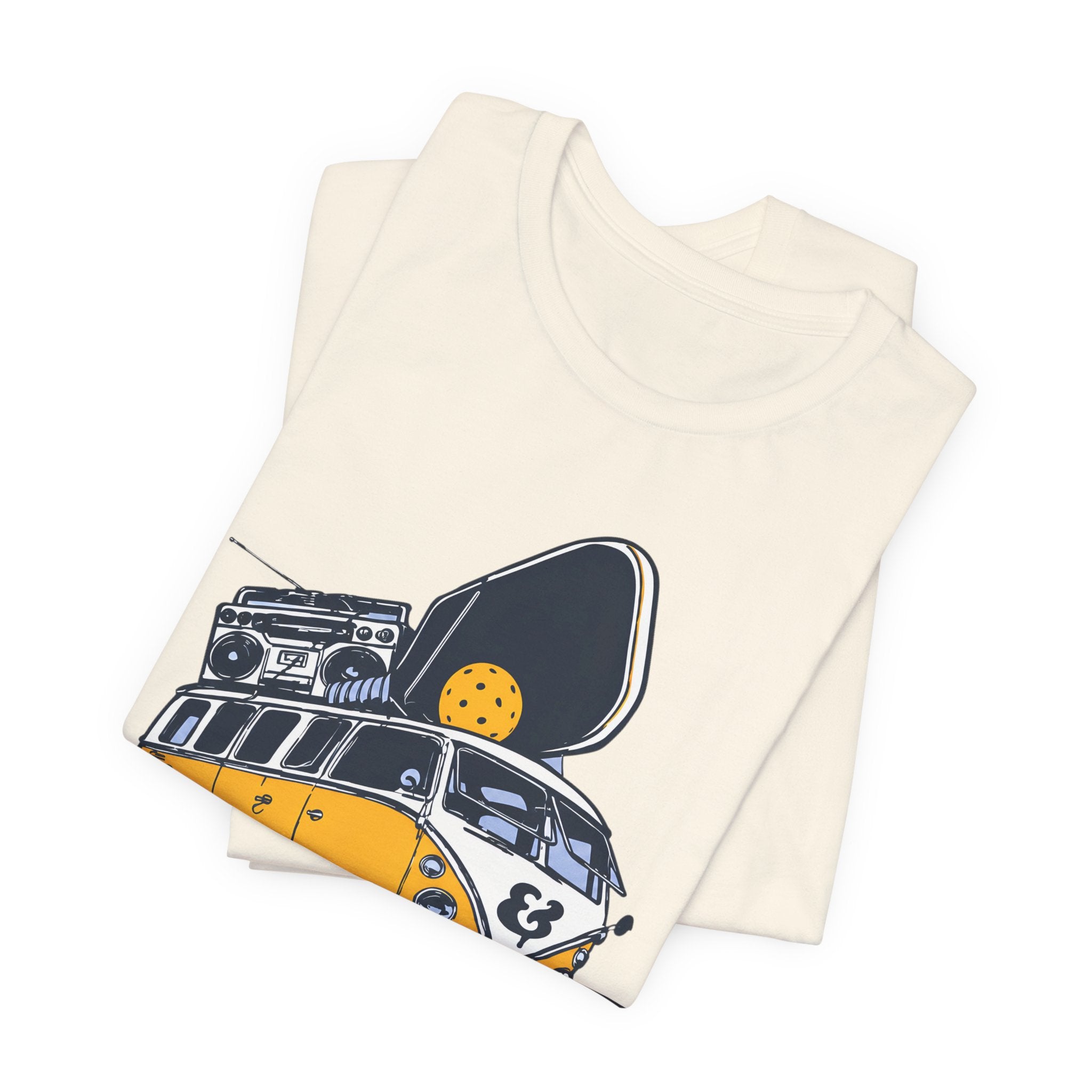 Pickleball Camper Tee — "Bread & Butter" VW Van Design