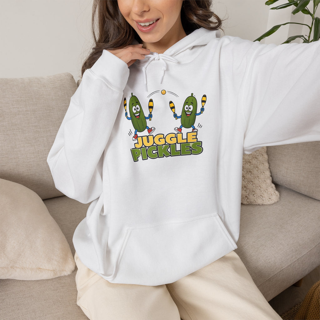 Juggling Pickles Hoodie - Funny Retro 'Juggle Pickle' Graphic Sweatshirt