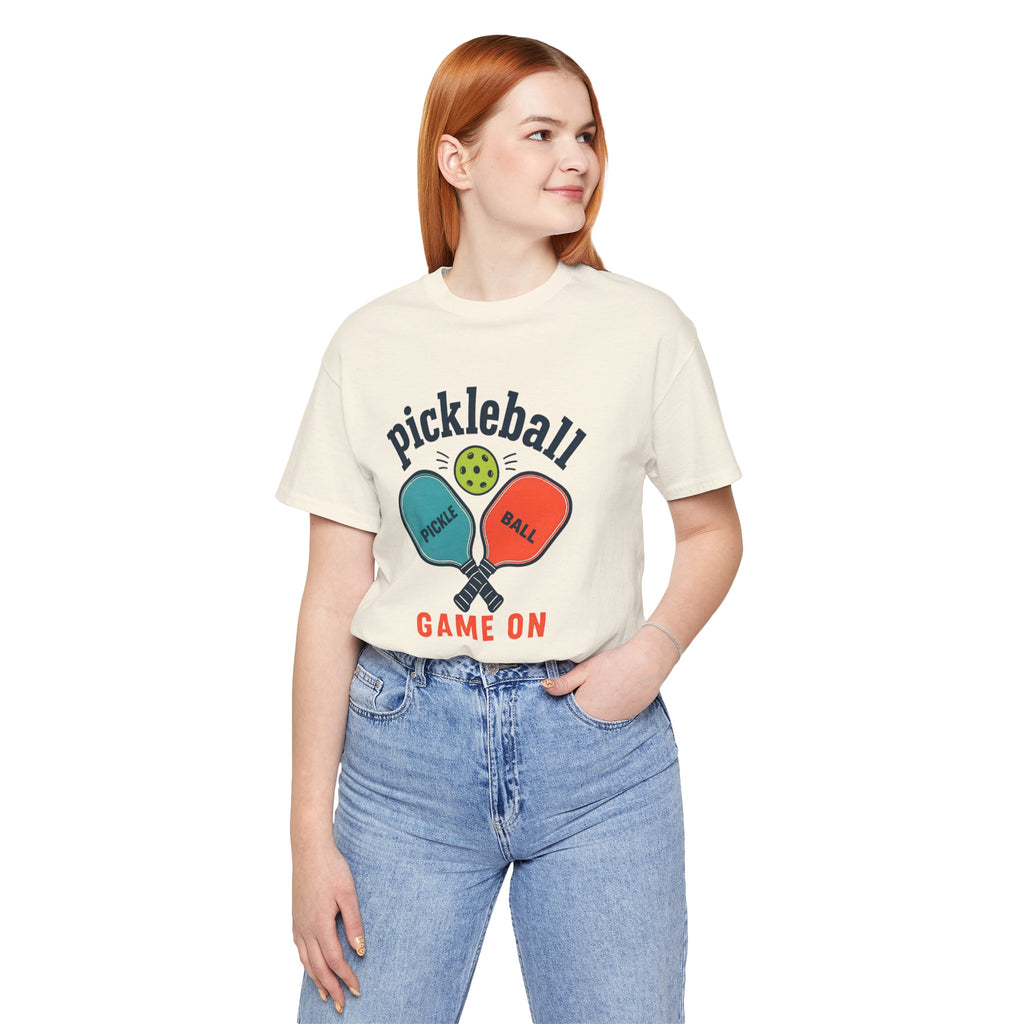 Pickleball 'Game On' Tee — Retro Pickleball Paddles Graphic T-Shirt