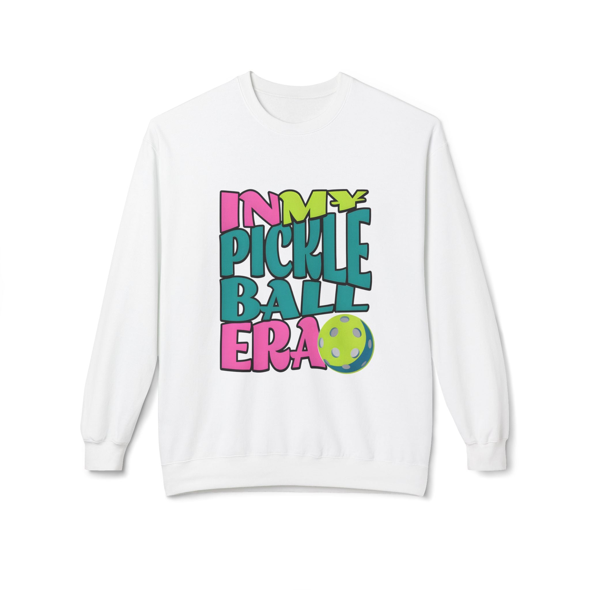 Pickleball Era Crewneck Sweatshirt — "In My Pickleball Era" Colorful Graphic