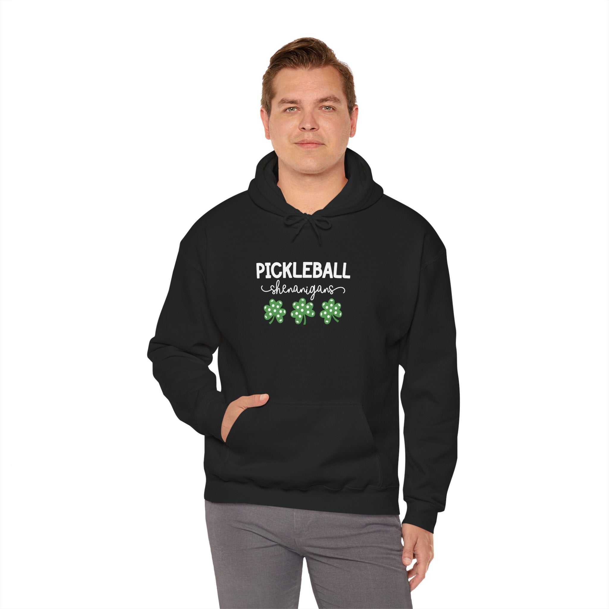 Pickleball Shamrock Hoodie – St. Patrick’s Day Pickleball Sweatshirt