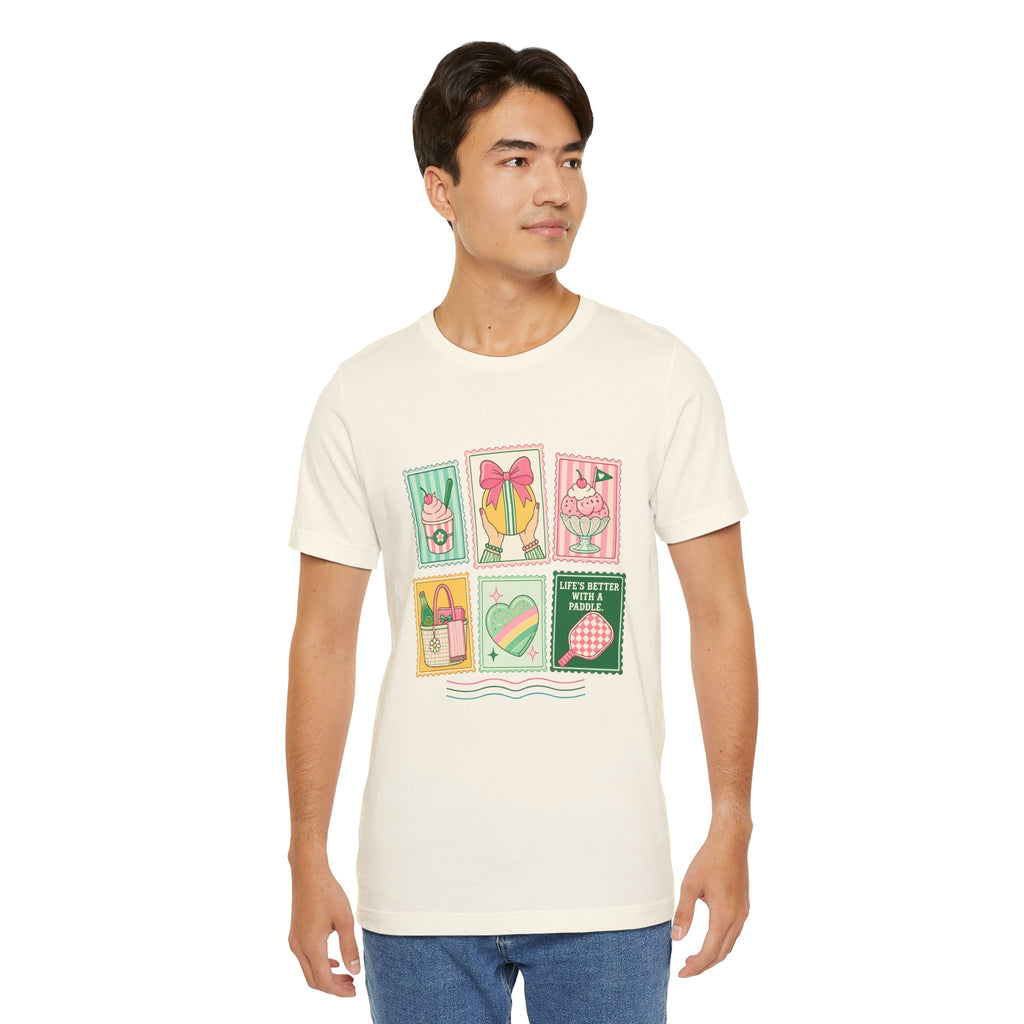 Summer Picnic Graphic Tee — 'Life's Better with a Picnic' Vintage Stamp Design